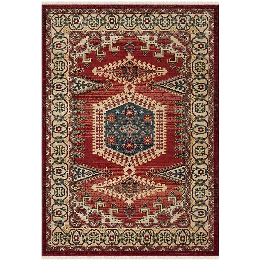 Safavieh Kashan Gayla 5 x 7 Navy Blue/Ivory Indoor Floral/Botanical Oriental Area Rug Safavieh Kashan Gayla 5 x 7 Navy Blue/Ivory Indoor Floral/Botanical Oriental Area Rug