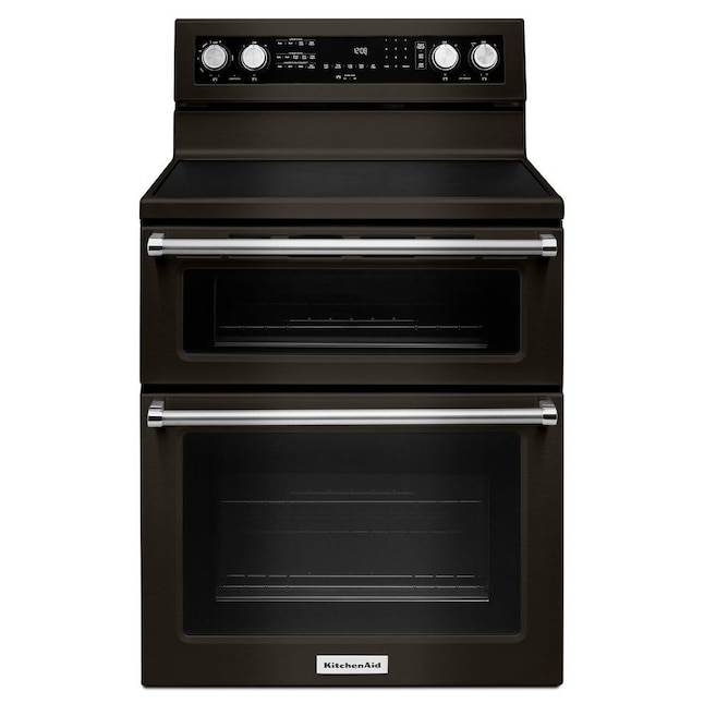 KitchenAid 30 Black Stainless Convection Double Wall Oven