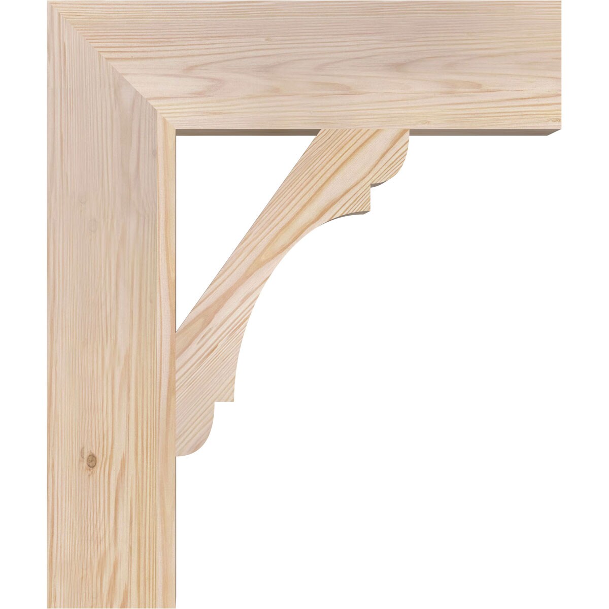 Ekena Millwork BKT06X22X26OLY05SDF Exterior-Brackets-Braces - View #3