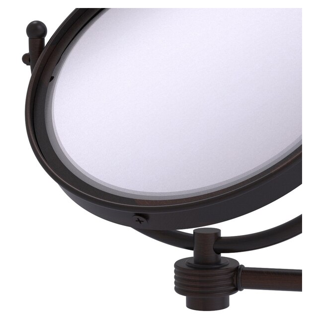 Allied Brass 8-in x 10-in Distressed Bronze Double-Sided Magnifying Wall-Mounted Vanity Mirror Allied Brass 8-in x 10-in Distressed Bronze Double-Sided Magnifying Wall-Mounted Vanity Mirror