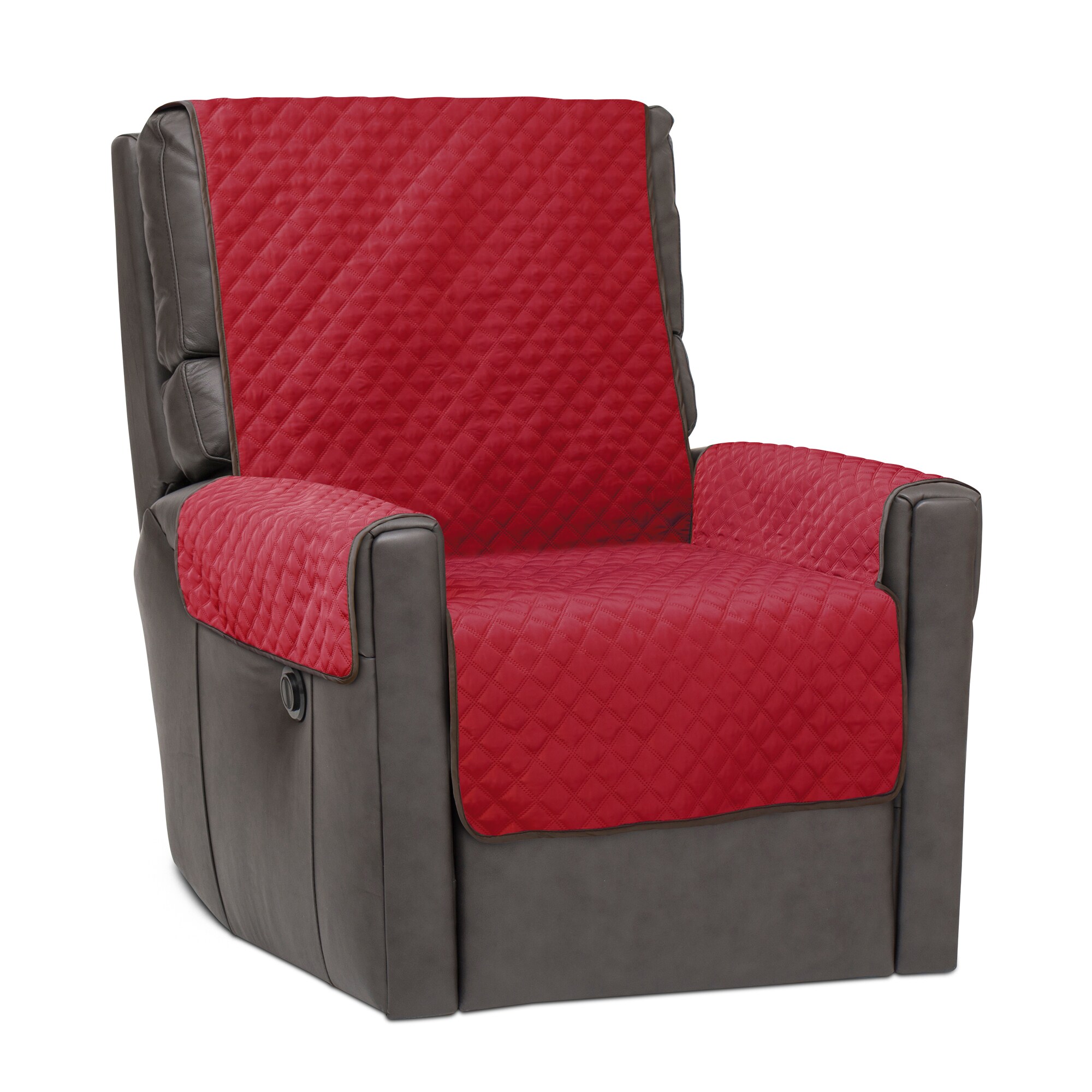 Classic Accessories Cover Bonanza Red/Brown Matelasse Recliner Slipcover  23-in W x 35-in H x 21-in D in the Slipcovers department at