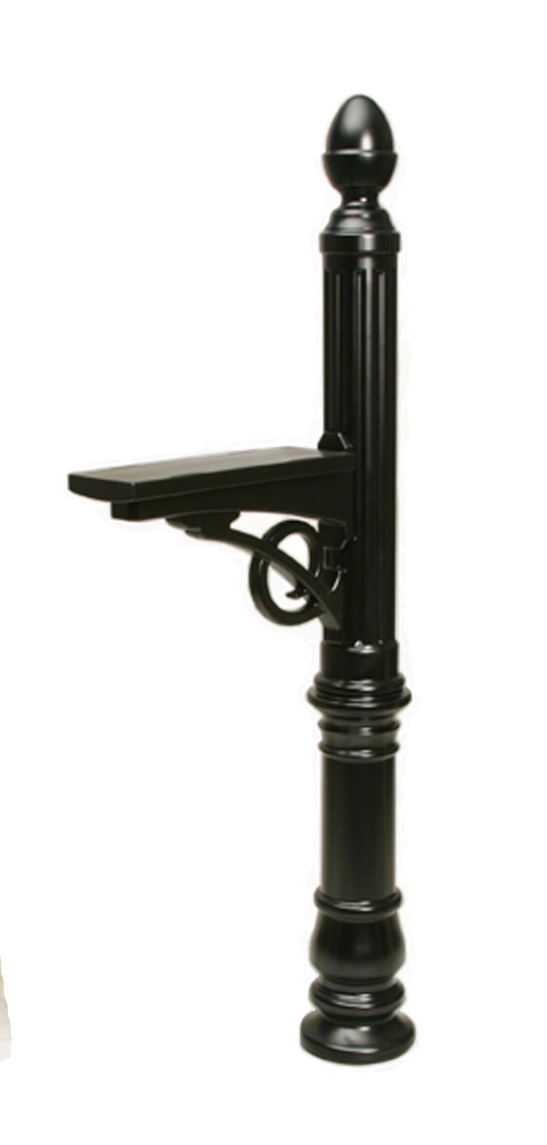 First Class LVP000B01 Black Polymer 4 x 4 Mount Mailbox Post