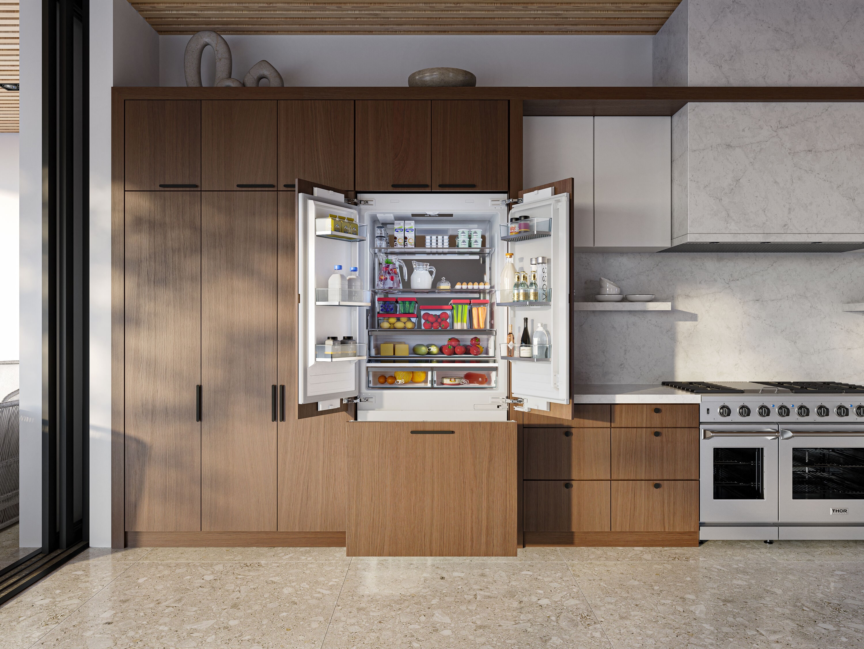 Thor Kitchen XRF3619BFP French-Door-Refrigerators - View #4