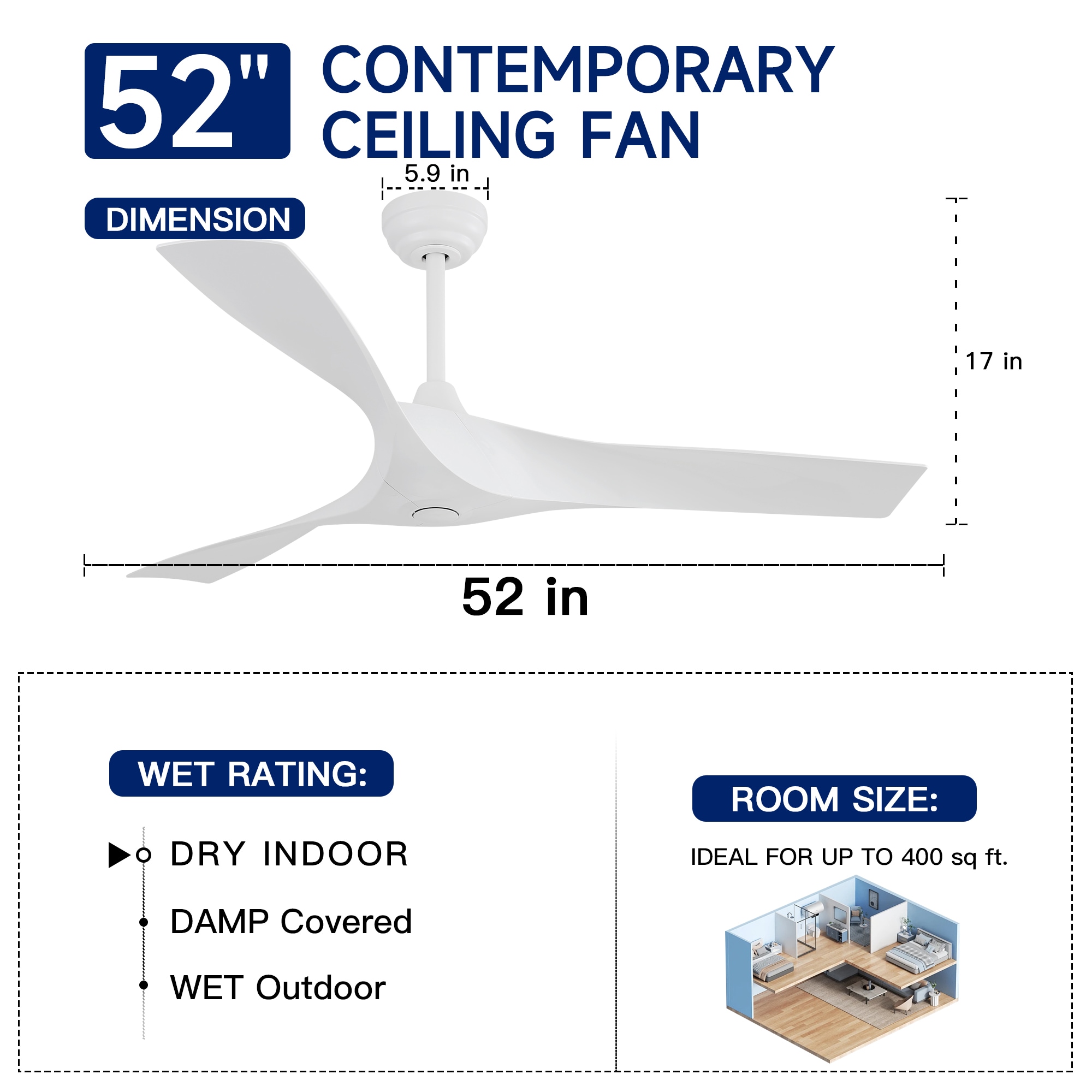  52LSP156666WH Ceiling-Fans - View #5