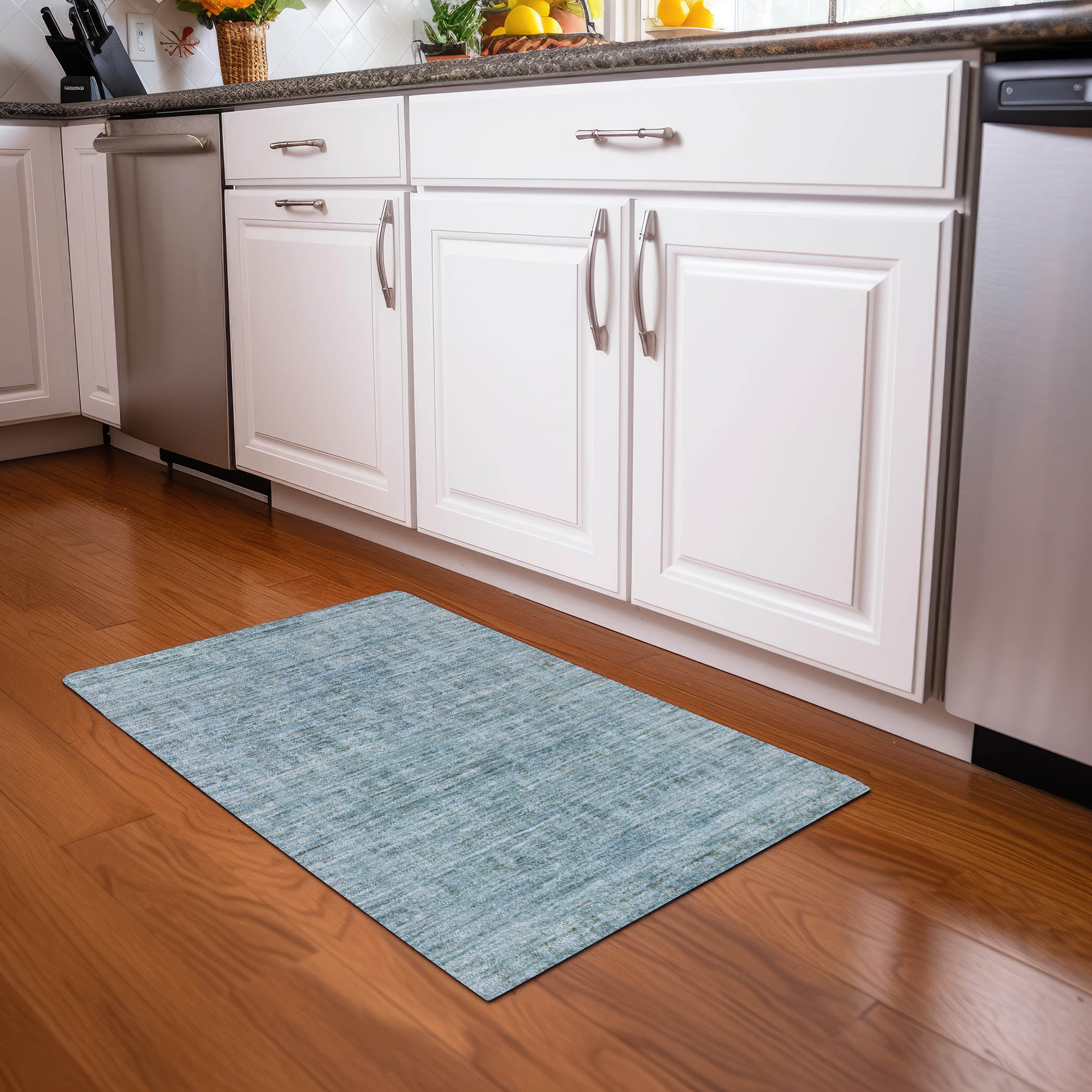 Addison Rugs ACN1775SK20X30 Chantille ACN1775SK 1 x 2 (ft) Loomed Polyester Sky Rectangular Indoor/Outdoor Machine washable Area rug