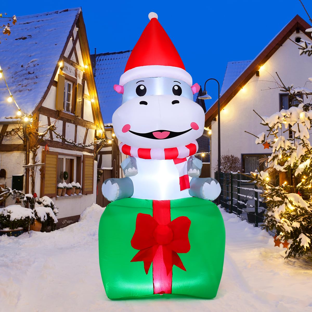 GOOSH DJ-SD-27531 6.9-ft Lighted Christmas Inflatable