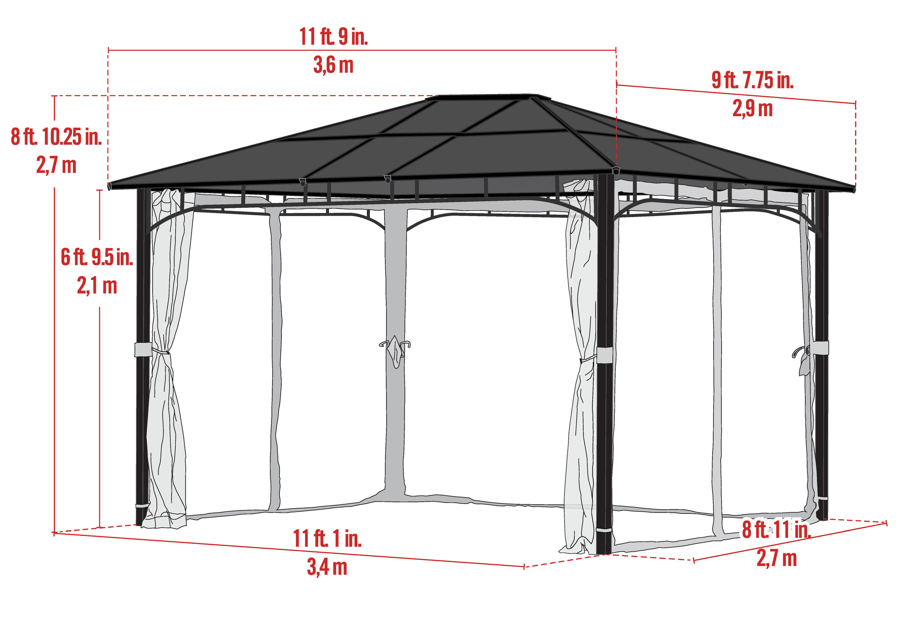 ShelterLogic 24024 Wood-Resin-Gazebos - View #3