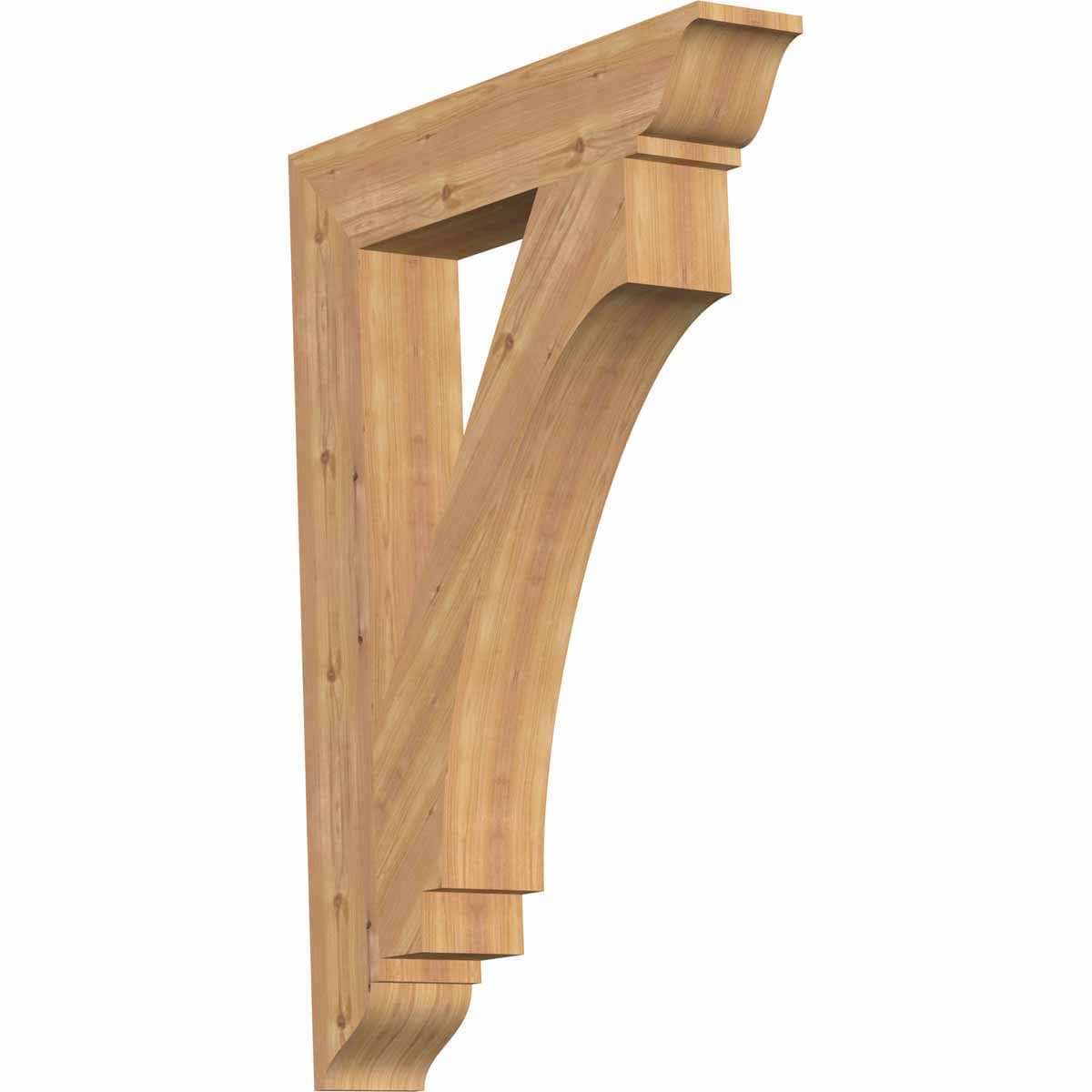 Ekena Millwork BKT06X32X44IMP01SWR Imperial traditional smooth 5-1/2-in x 32-in x 44-in Western red cedar Brown Wood Standard bracket