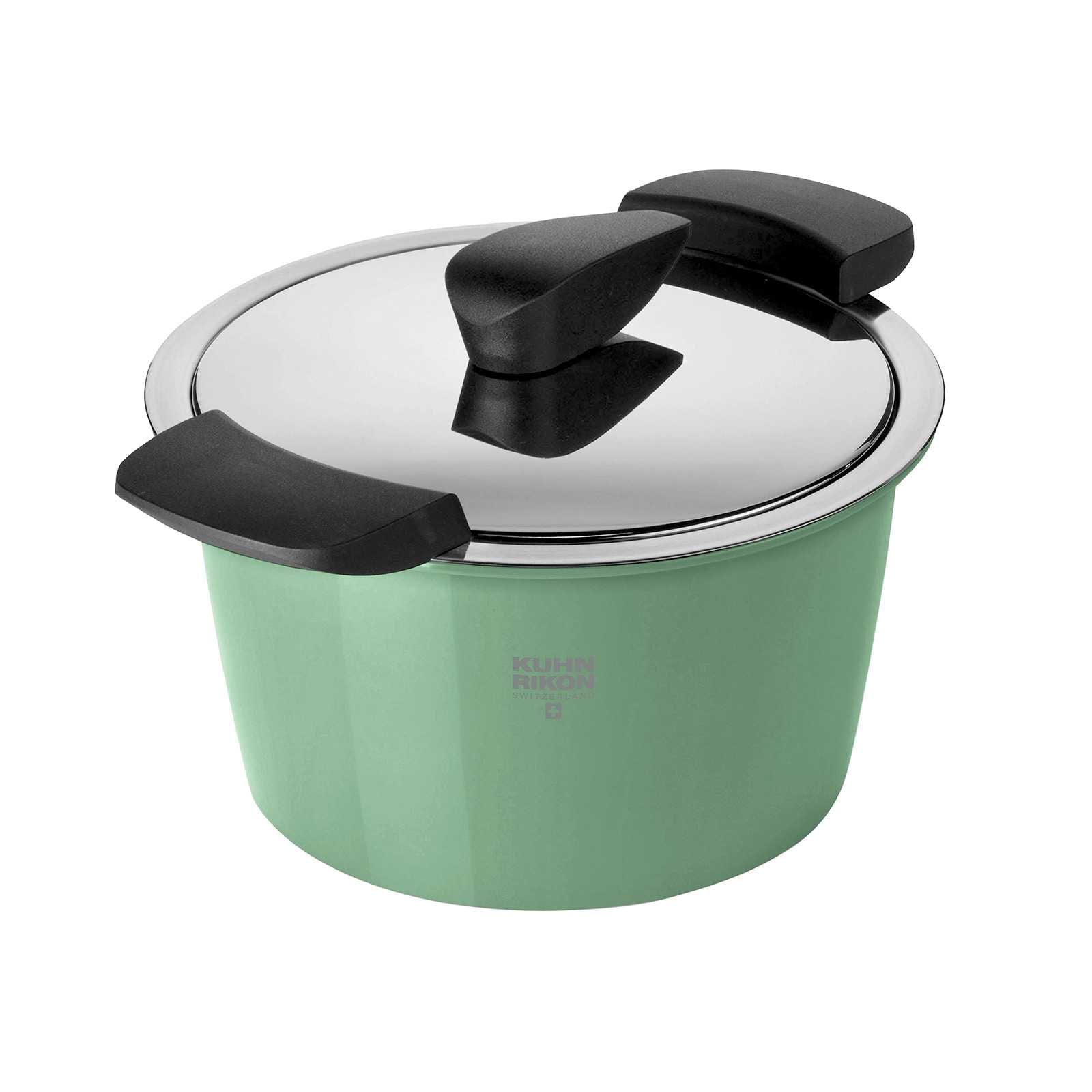 Kuhn Rikon  Hotpan Stainless Steel Cooking Pot with Insulated Bowl 1Quart Ocean