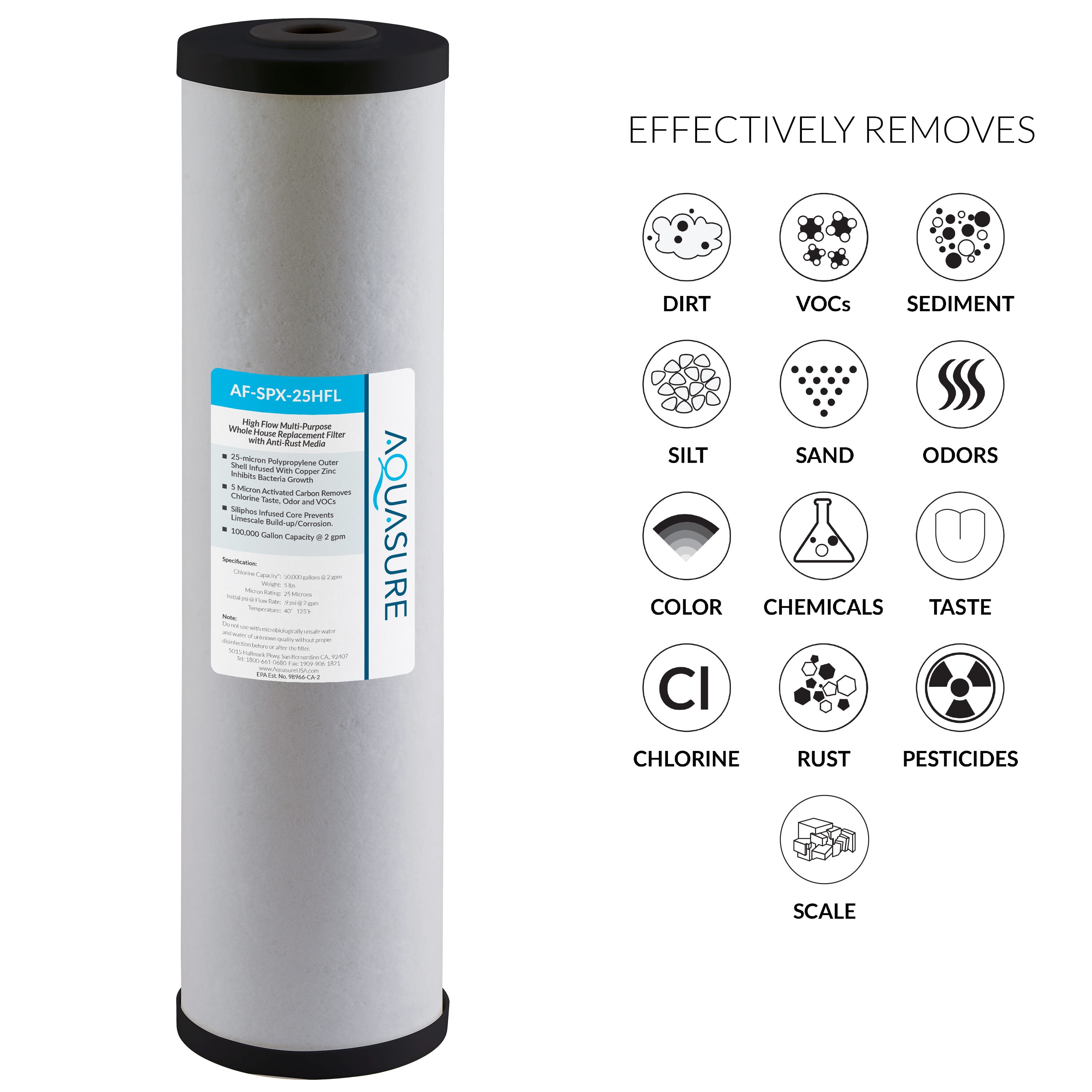 AQUASURE AF-CP-QUV18 Replacement-Water-Filters-Cartridges - View #5