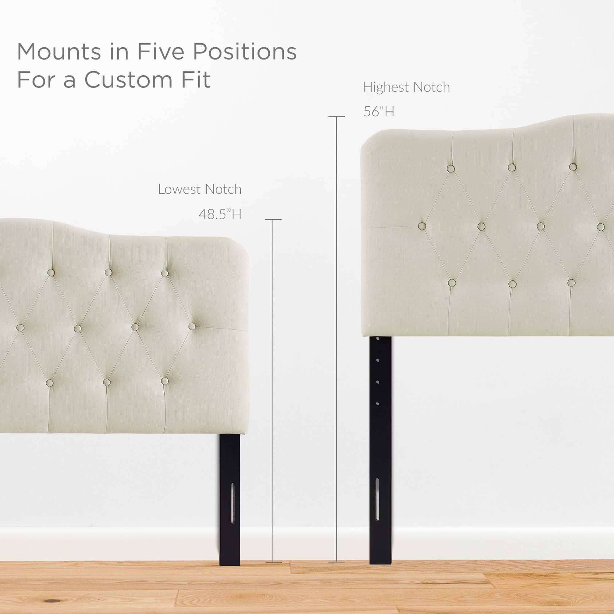 Modway MOD-5156-IVO Upholstered-Headboards - View #3