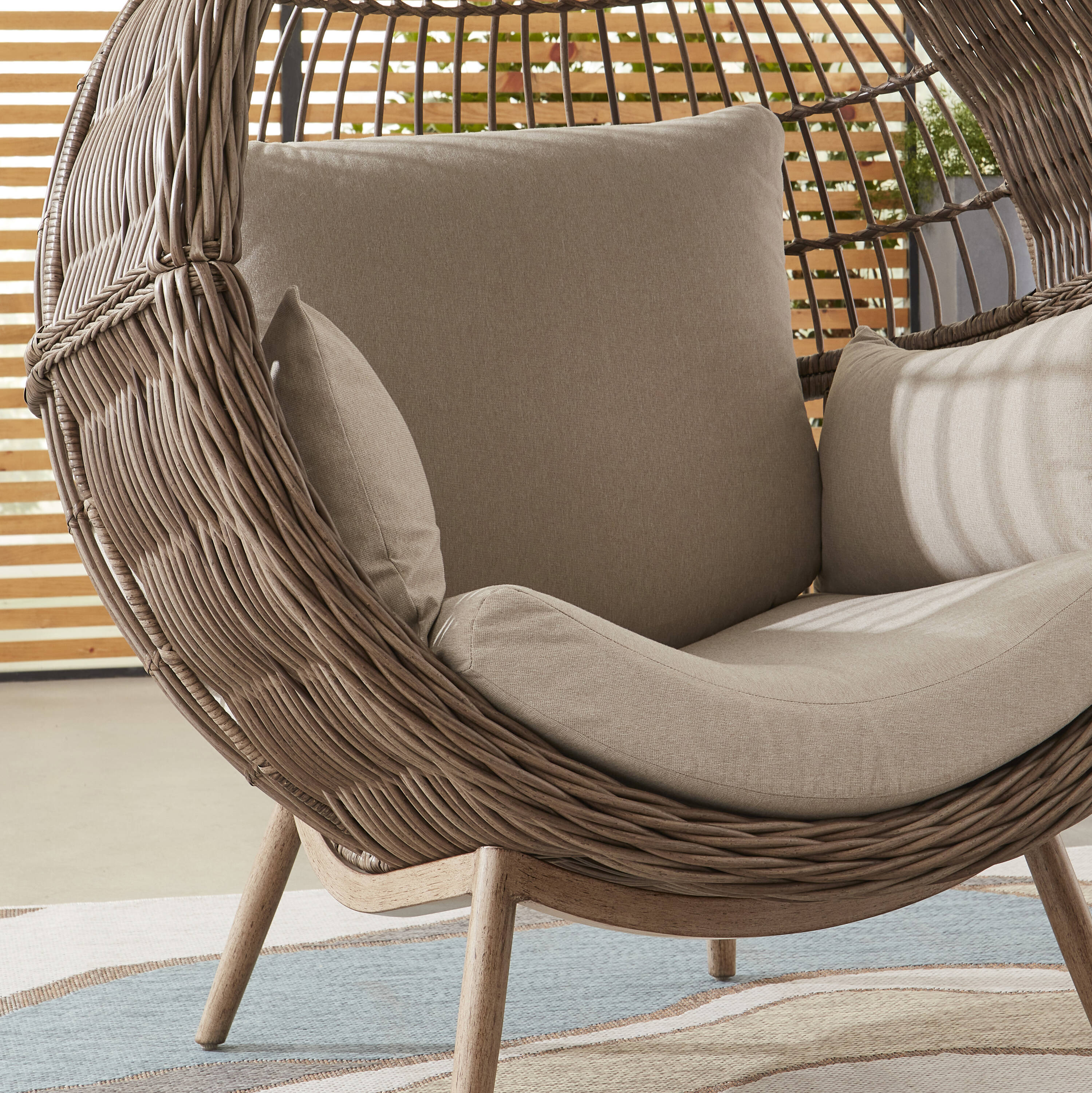 Swing Chair Hanging Hot Sell Outdoor Hanging Egg Rattan Chair Leisure  Wicker Patio Swing Chair Cushion - China Outdoor Cushion and Outdoor  Loveseat Sofa Cushions price