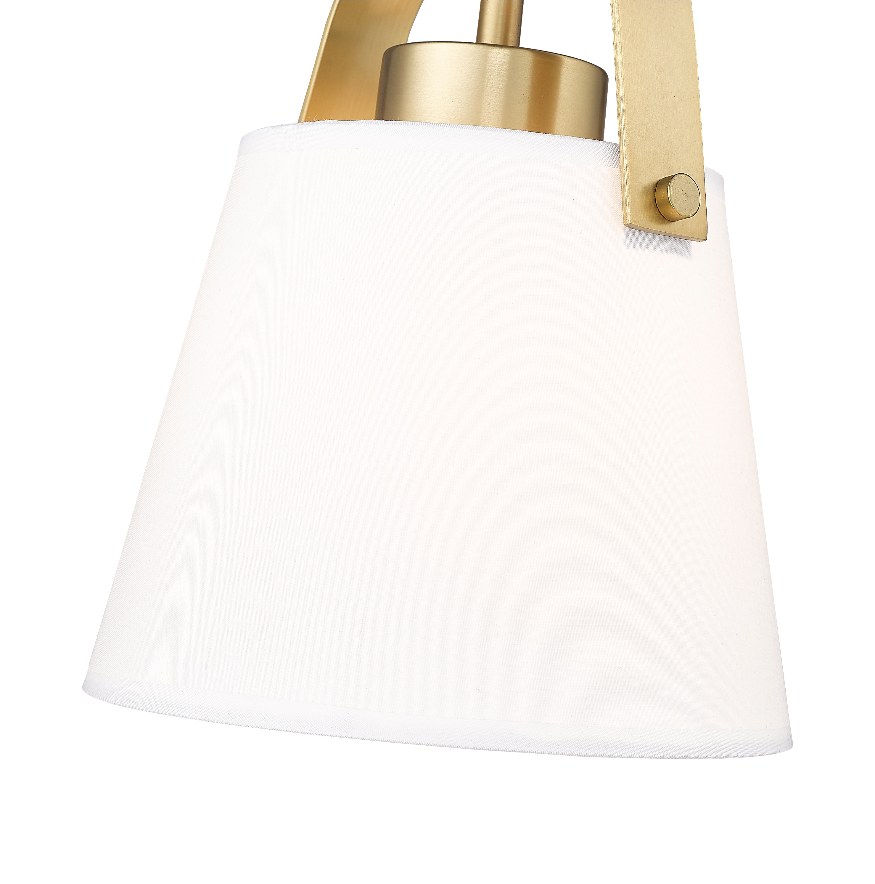 Heritage Brass 8" Pendant Light with Ivory Shade