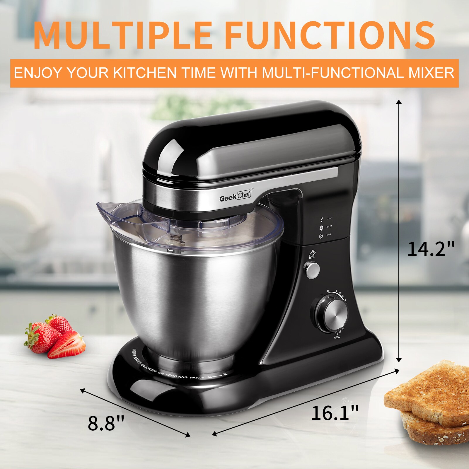 Elite Gourmet CLF-P416206 Stand-Mixers - View #7