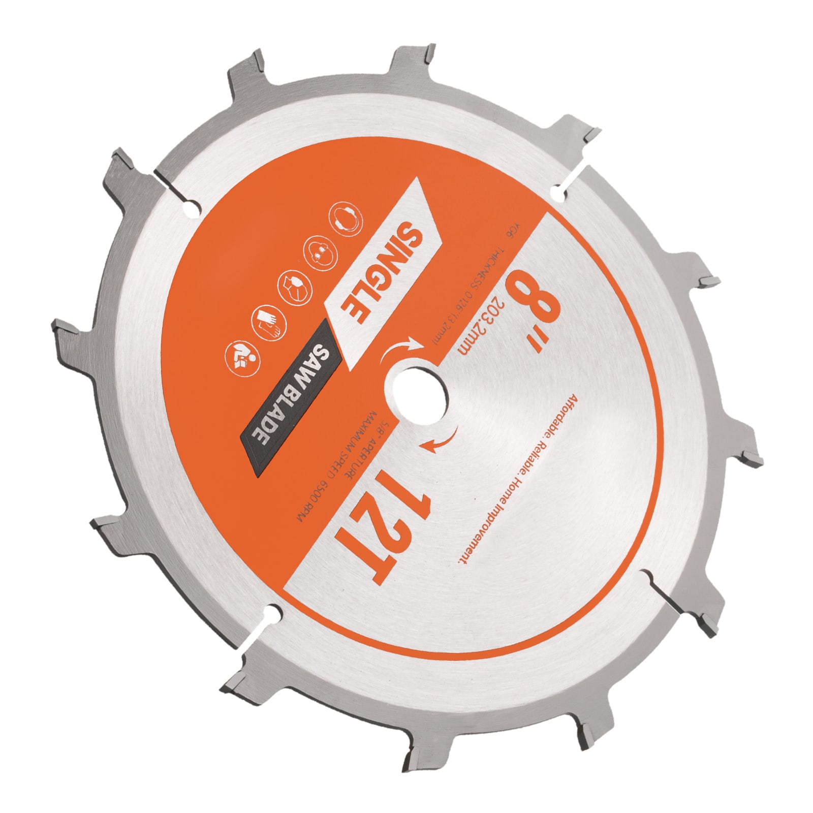 VEVOR Dado Blade Set  8 inch Diameter  12 Sharp Alloy Teeth  5/8 inch Arbor  Fine Finish  Stacking Dado Blades with Chippers and Shims  Noise-Reducing Heat Vents  for Cutting Plywood  OSB  Hardwood
