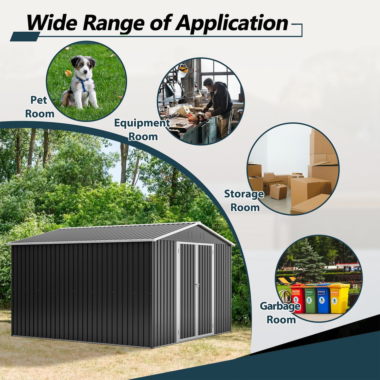 Maincraft D01-OSS31 Metal-Storage-Buildings-Sheds - View #9