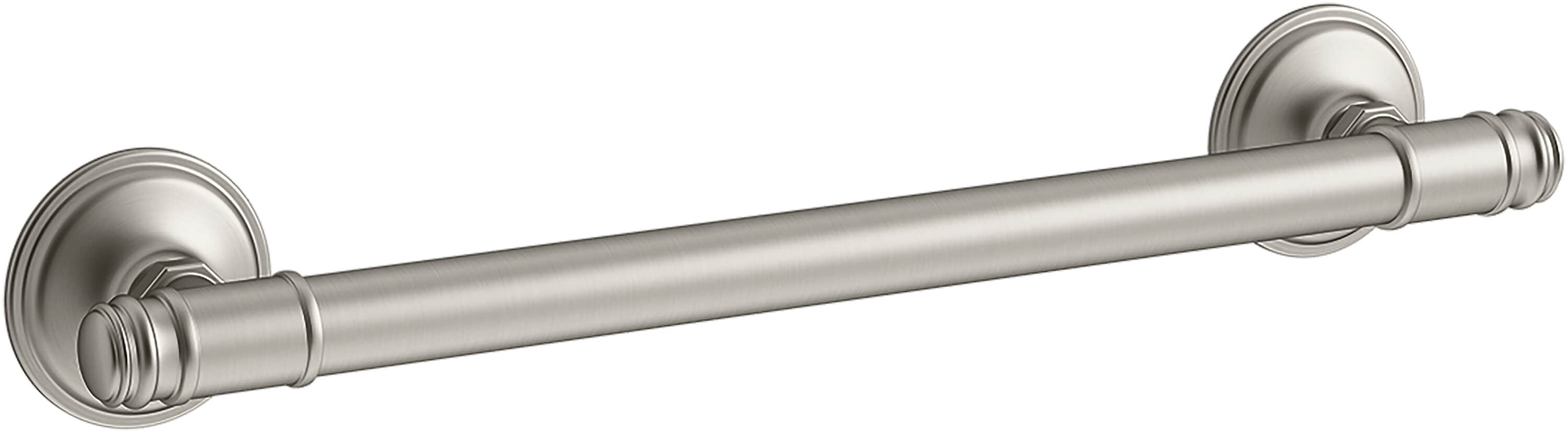 KOHLER K-26504-BN Eclectic 18-in Vibrant Brushed Nickel Wall mount Grab Bar ( 300-lb Weight Capacity )
