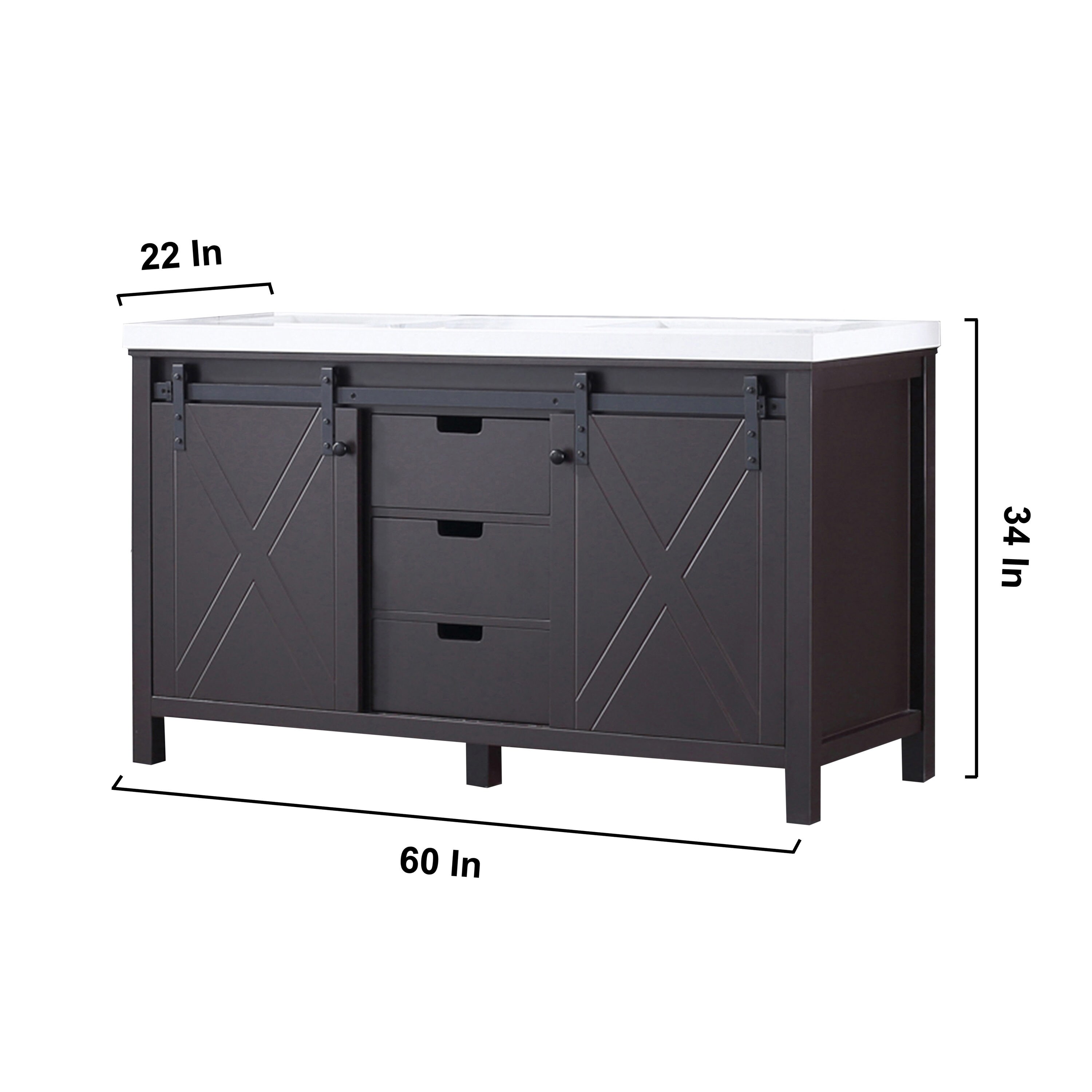 Lexora LM342260DCCS000 Bath-Vanity-Combo - View #11
