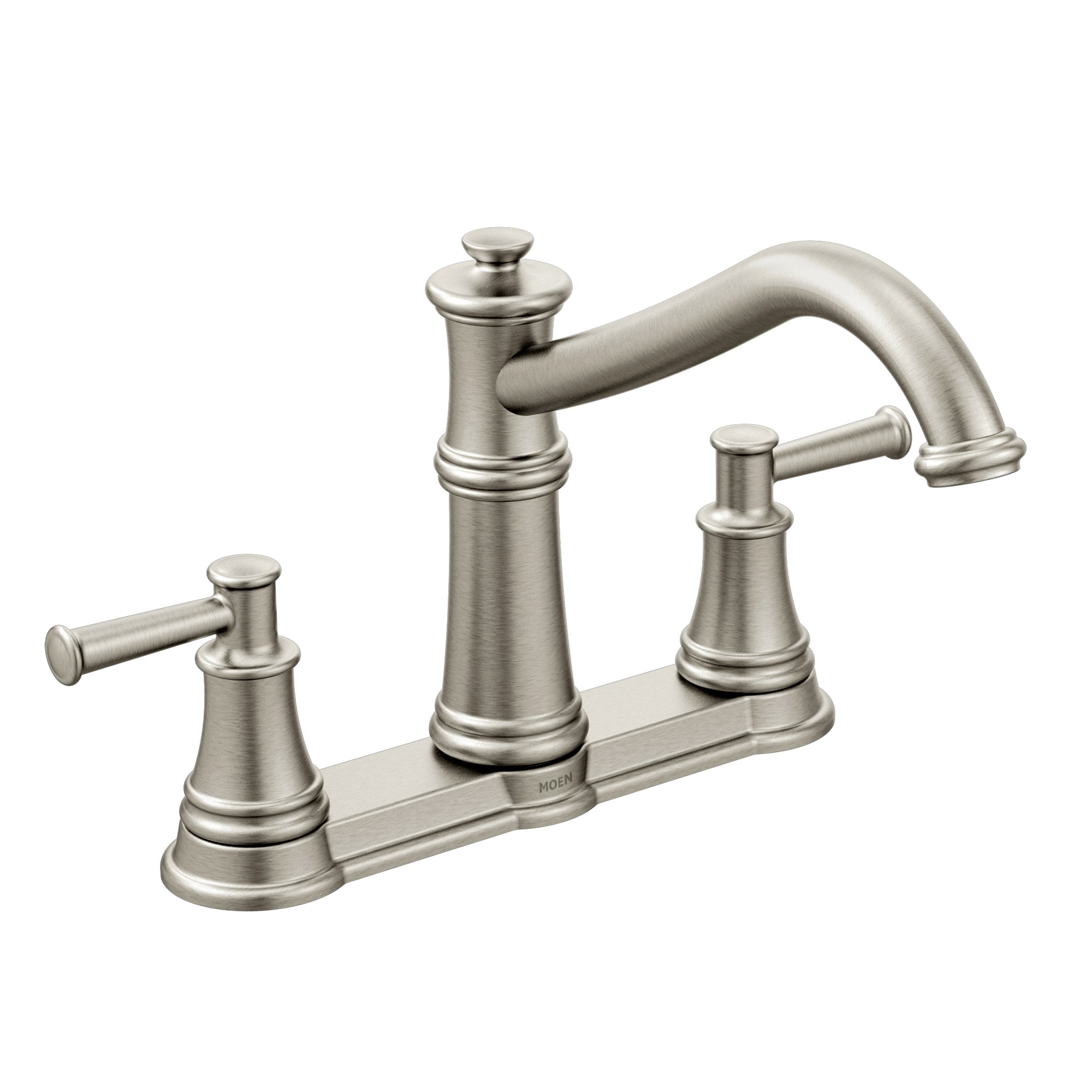 Moen 7250SRS Belfield Spot resist stainless Single Handle Deck-mount Kitchen Faucet ( Deck Plate Included )