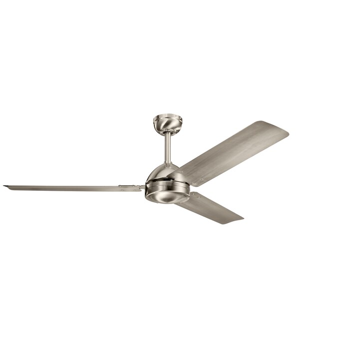 Kichler Todo 56 In Brushed Stainless, Stainless Steel Ceiling Fan Blades