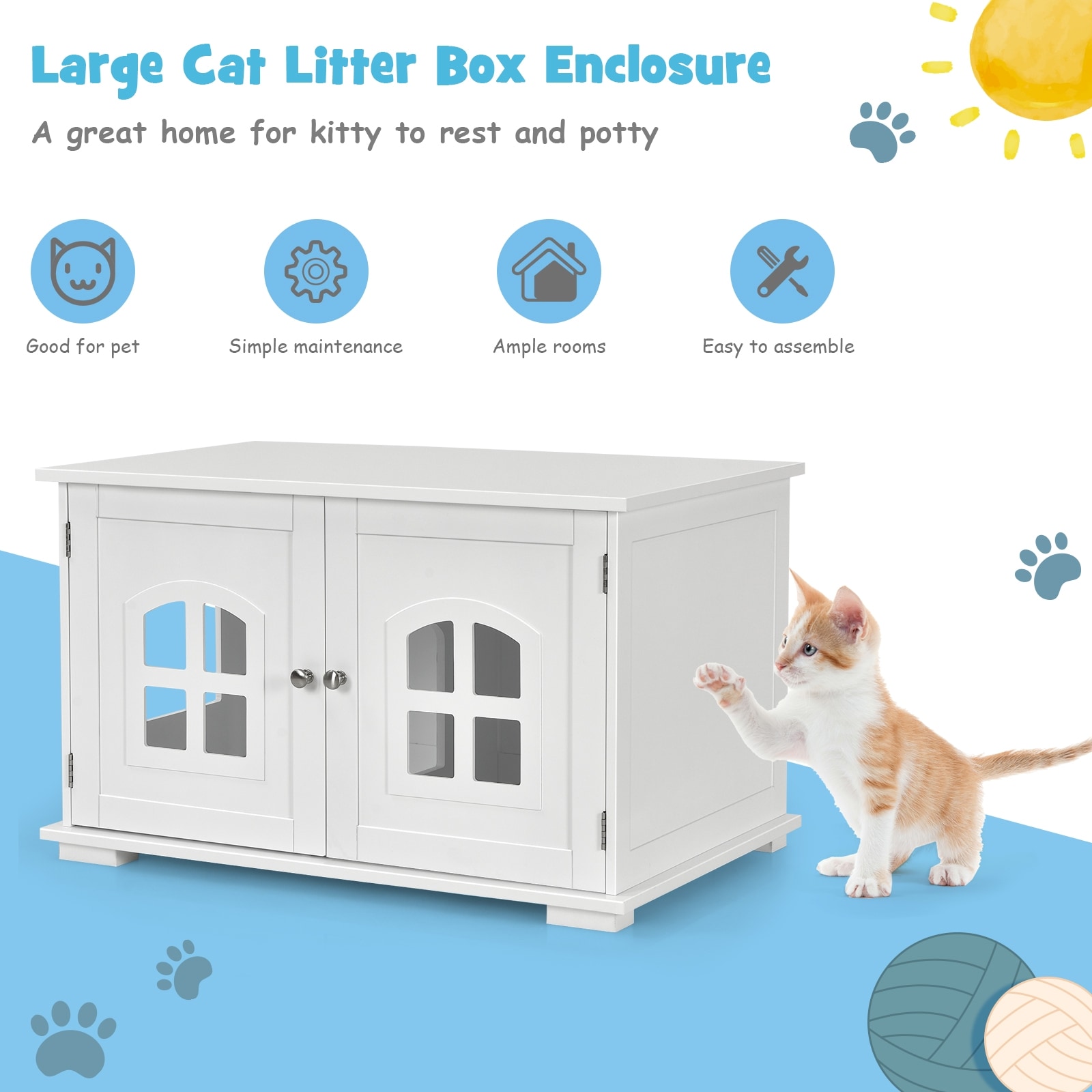 Forclover CJW-LB25WH Litter-Boxes - View #3