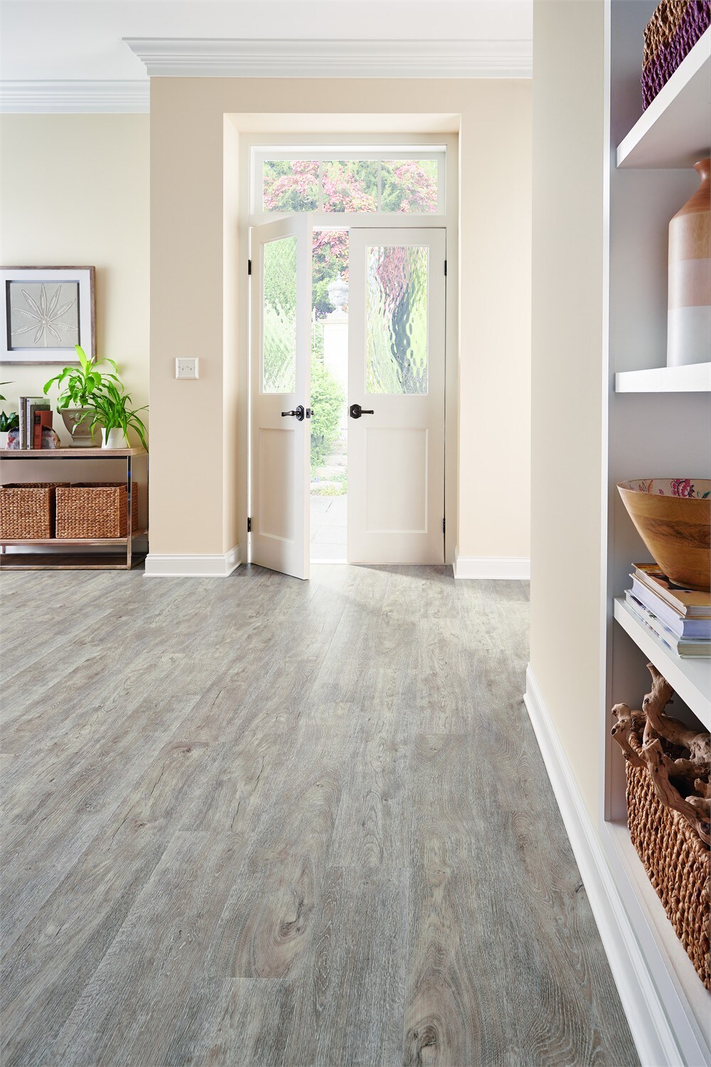 Cambridge White Easy Luxury Rigid Core Vinyl Plank Flooring- Embossed