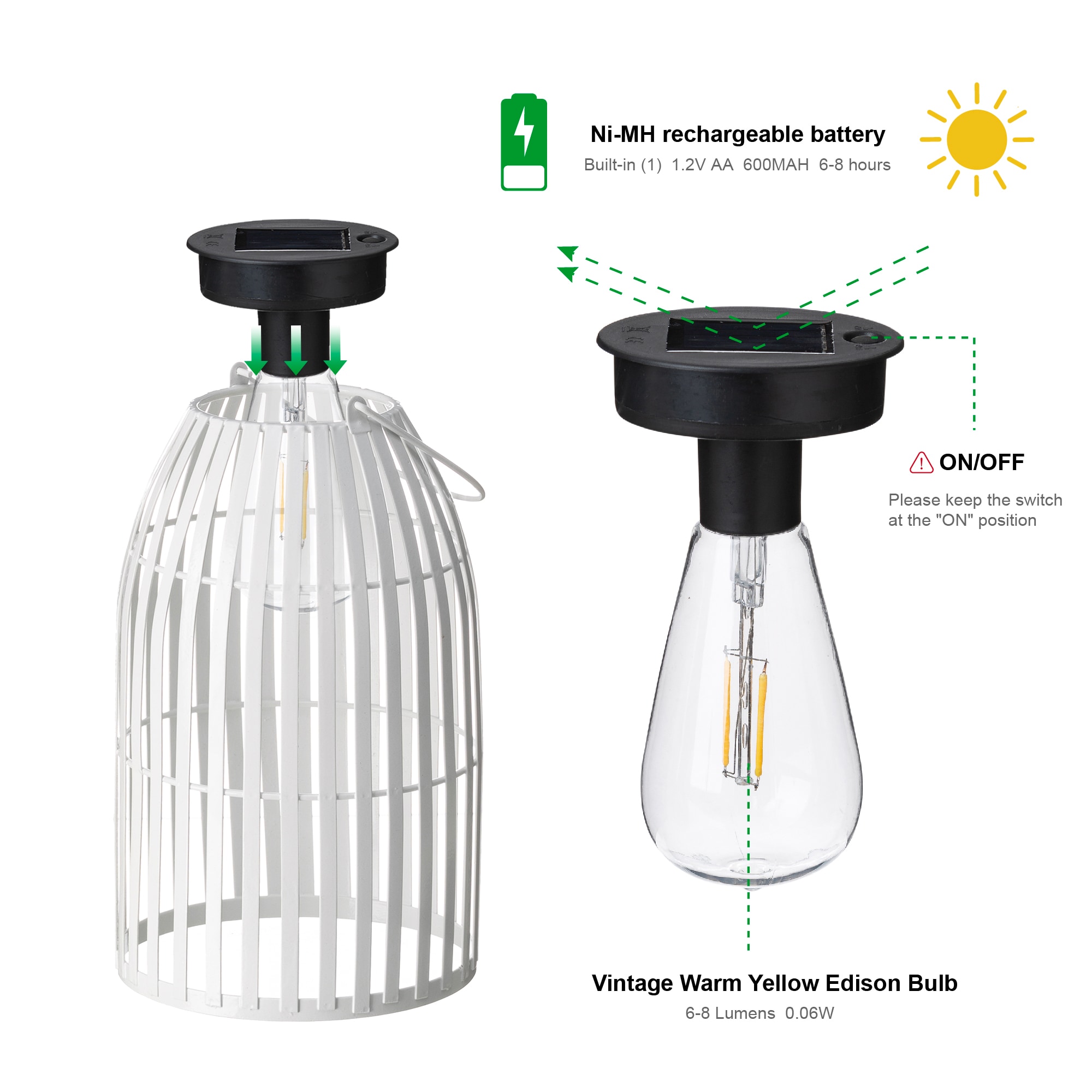 Glitzhome 2023300063 Outdoor-Decorative-Lanterns - View #8