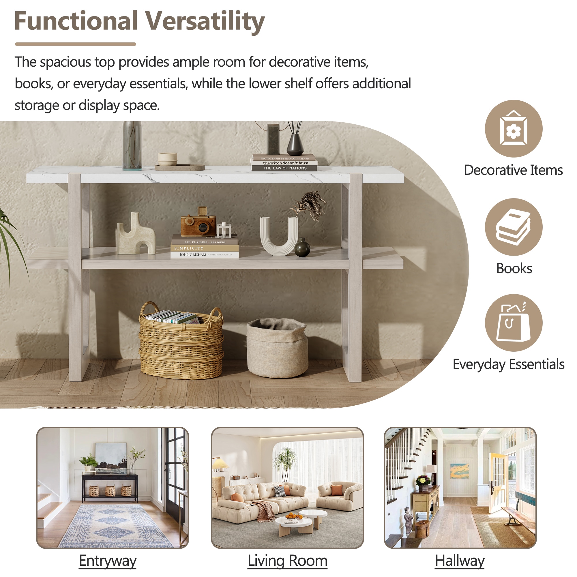 SINOFURN SYA330166GY Console-Sofa-Tables - View #15