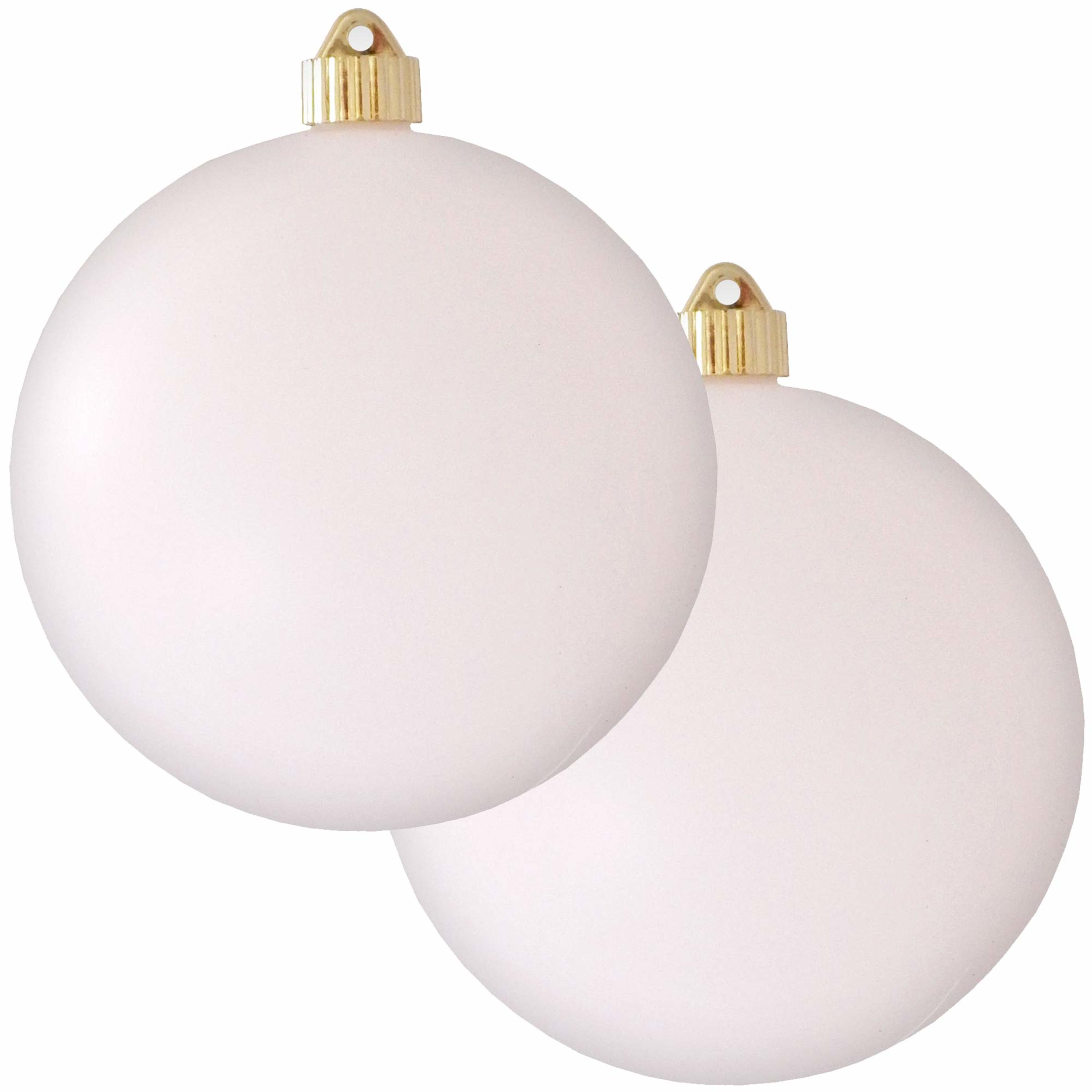 Krebs KBX04782 2 -Pack White Standard Indoor Ornament set Shatterproof