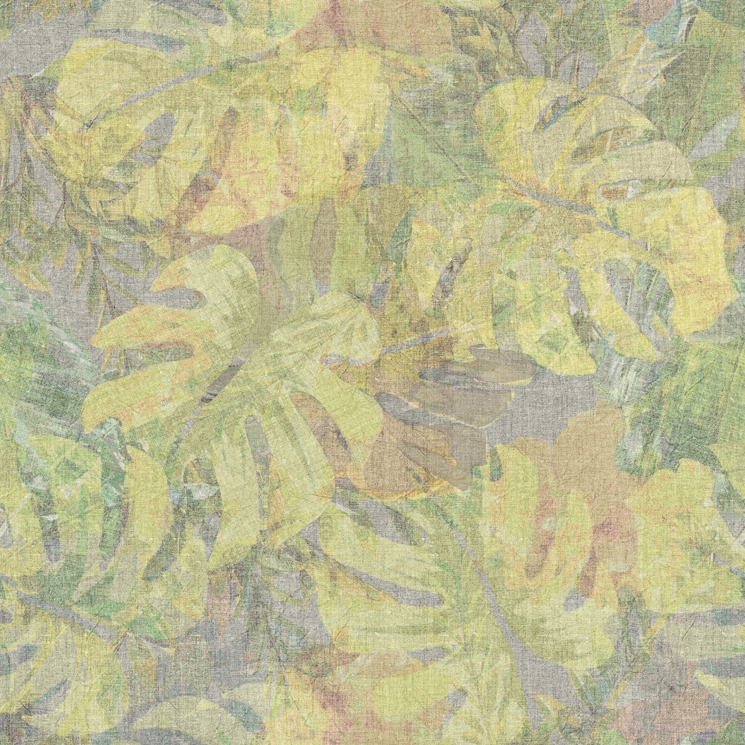 RoomMates RMK11764RL 28.29-Sq. Feet Yellow Vinyl Ivy/Vines Self-adhesive Peel and Stick Wallpaper