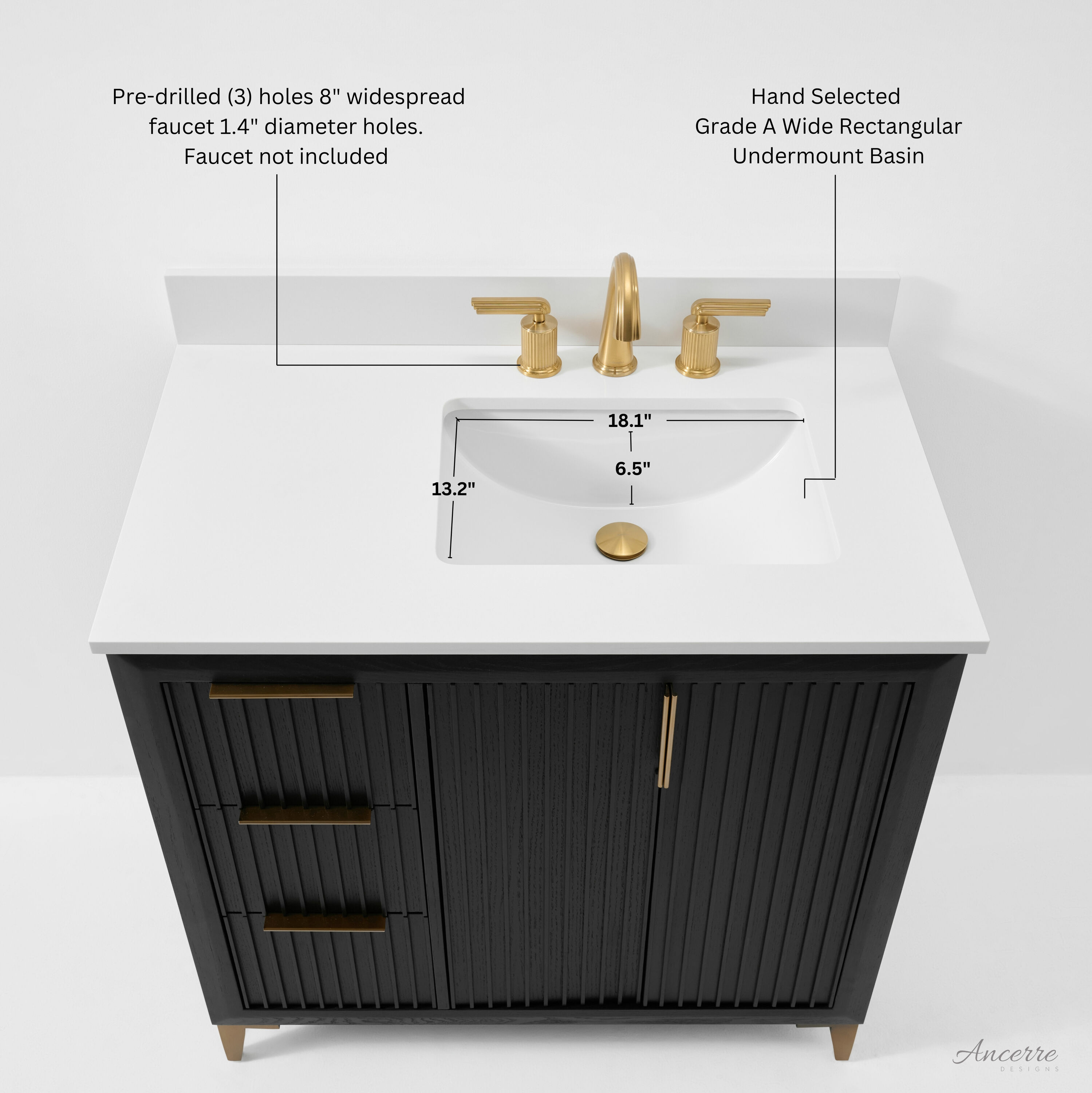 Ancerre Designs VTSTURLINGTON36RBOWQ Bath-Vanity-Combo - View #4