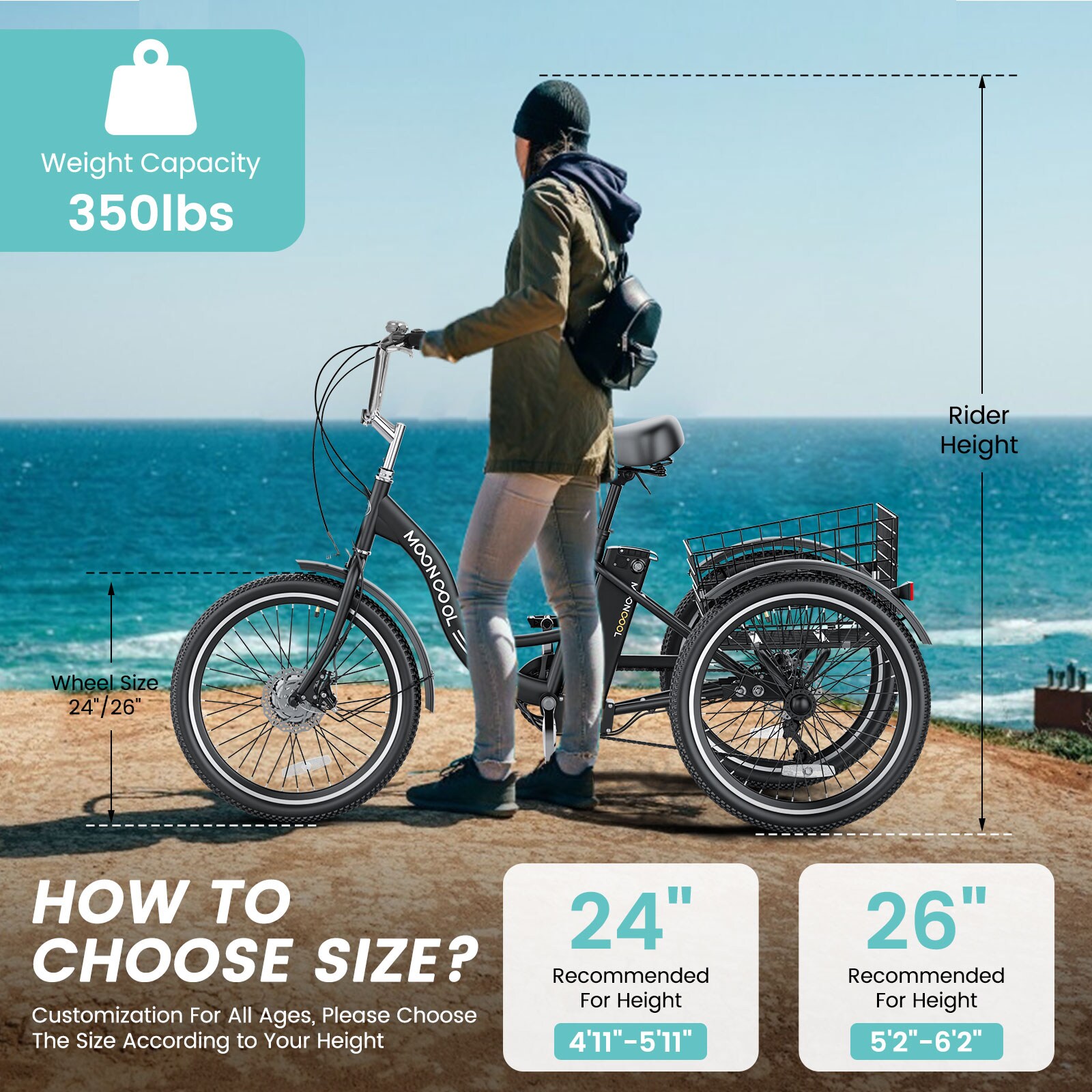 MOONCOOL ZT-E26-BK-LS3 bikes - View #7