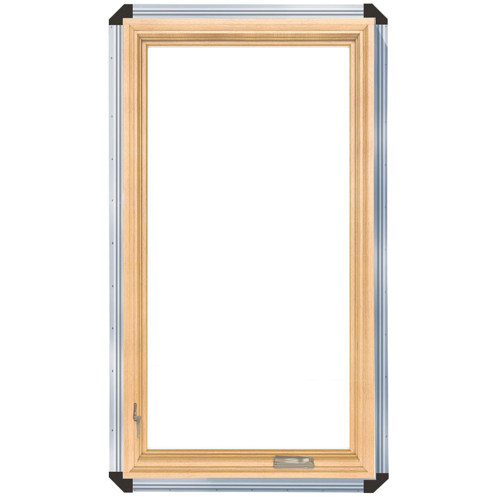 Pella Lifestyle 1-lite White Enduraclad Wood New Construction Right Hinge Casement Window #1000007111