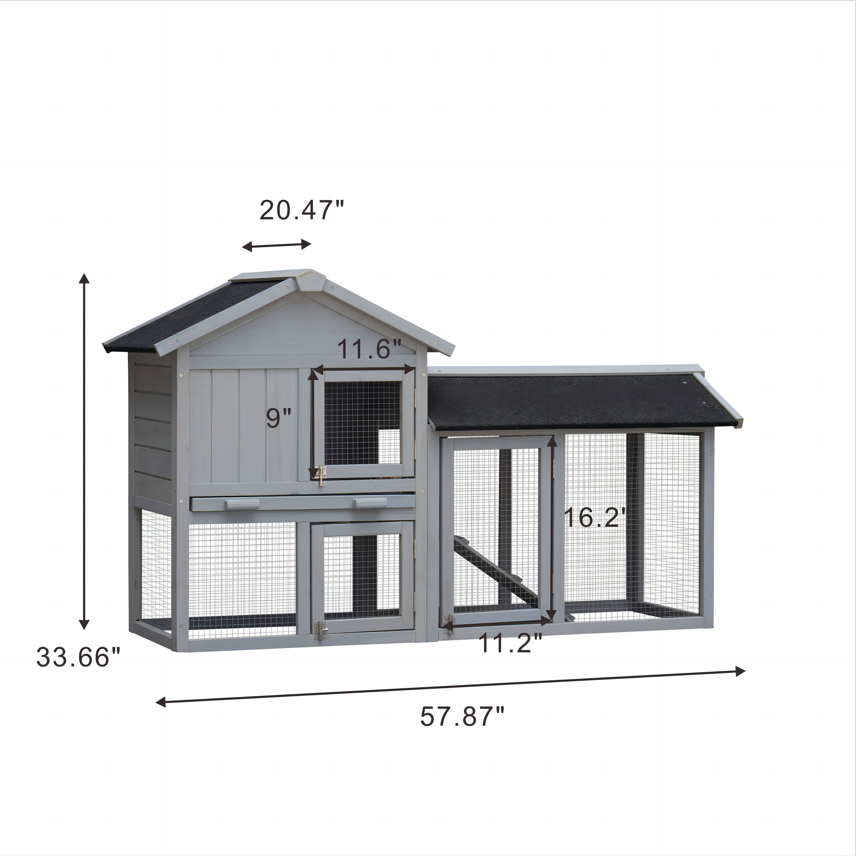 LIVIZA GIG-PS032GR Chicken-Coops-Rabbit-Hutches - View #7