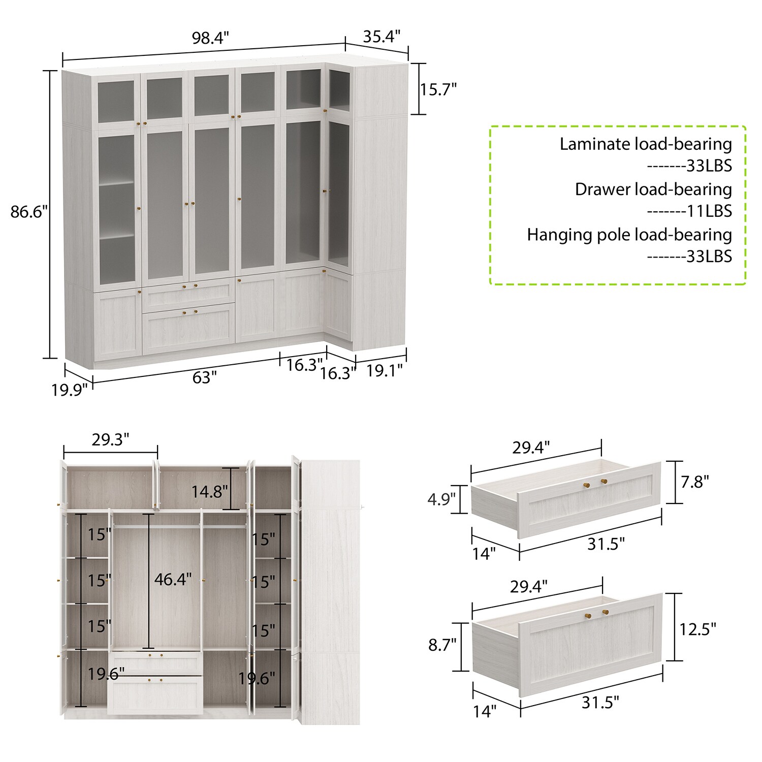 FUFU&GAGA KF020410+387+388+389 armoires - View #19