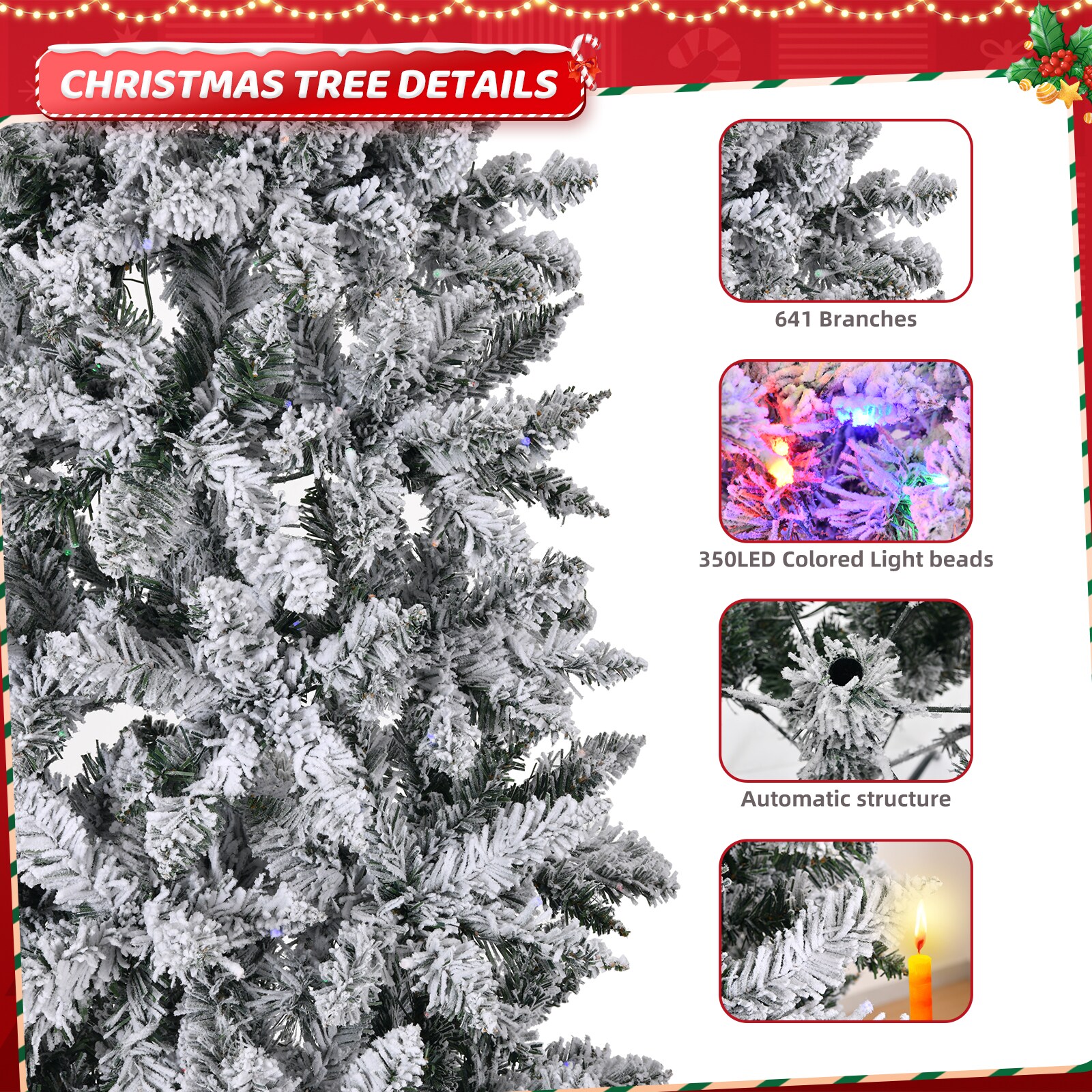 Fenbeli LTLWFL006 Artificial-Christmas-Trees - View #10