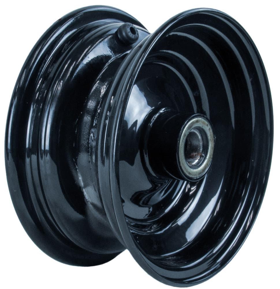 Hi-Run NB3002 Hi-run 8x3.75 Black Wheel with Valve Stem, Bearings and Dust Protector