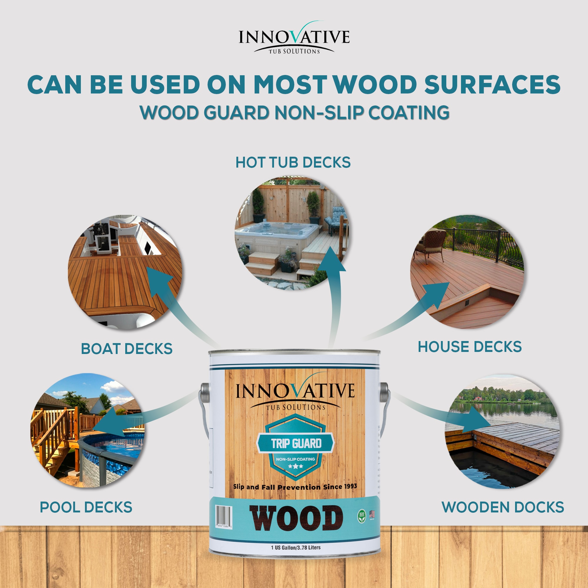 Wood Guard Non Slip Golden Flat Interior/Exterior Anti-skid Porch and ...