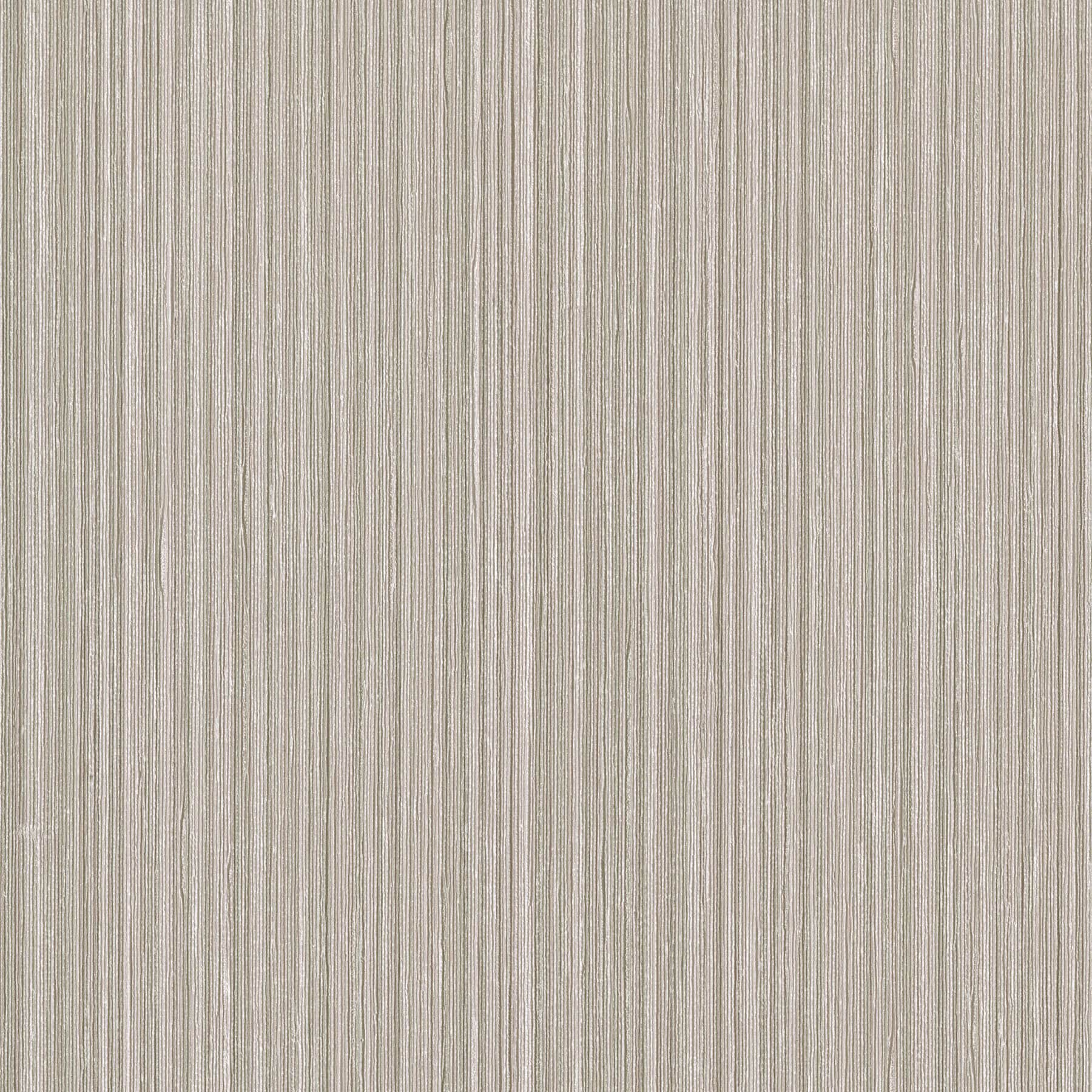 Taupe Stria Matte Fabric-Backed Wallpaper