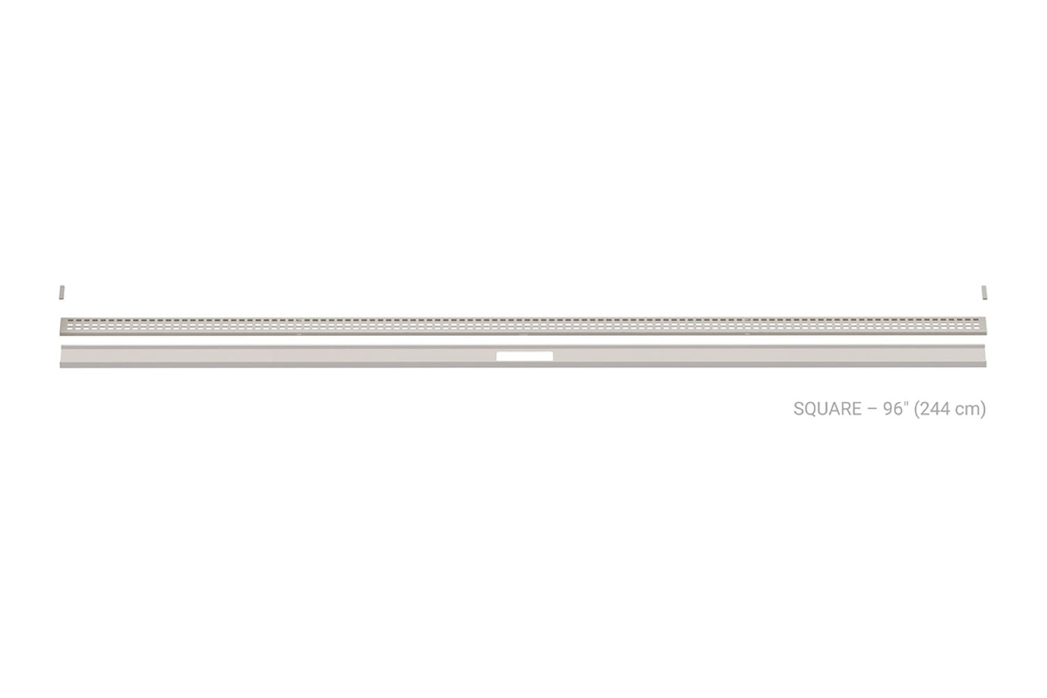 Schluter Systems KLVRID3TSBG244 Kerdi-Line-Vario 96-in Grate Square Greige