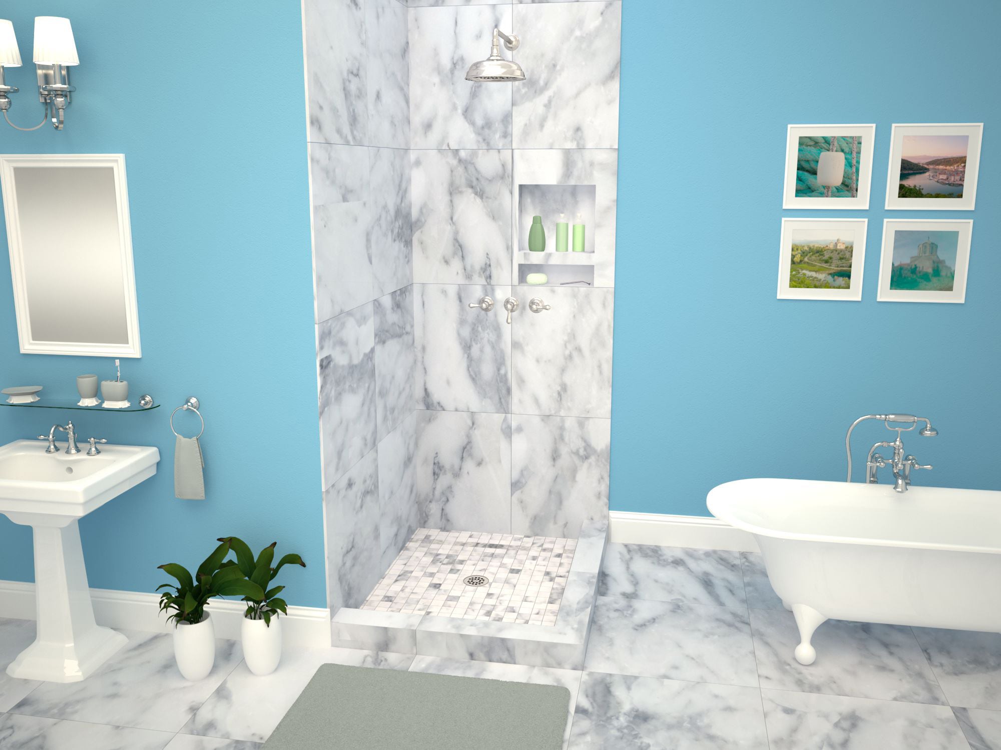 Tile Redi 4837CDR-PVC Shower-Floors - View #8