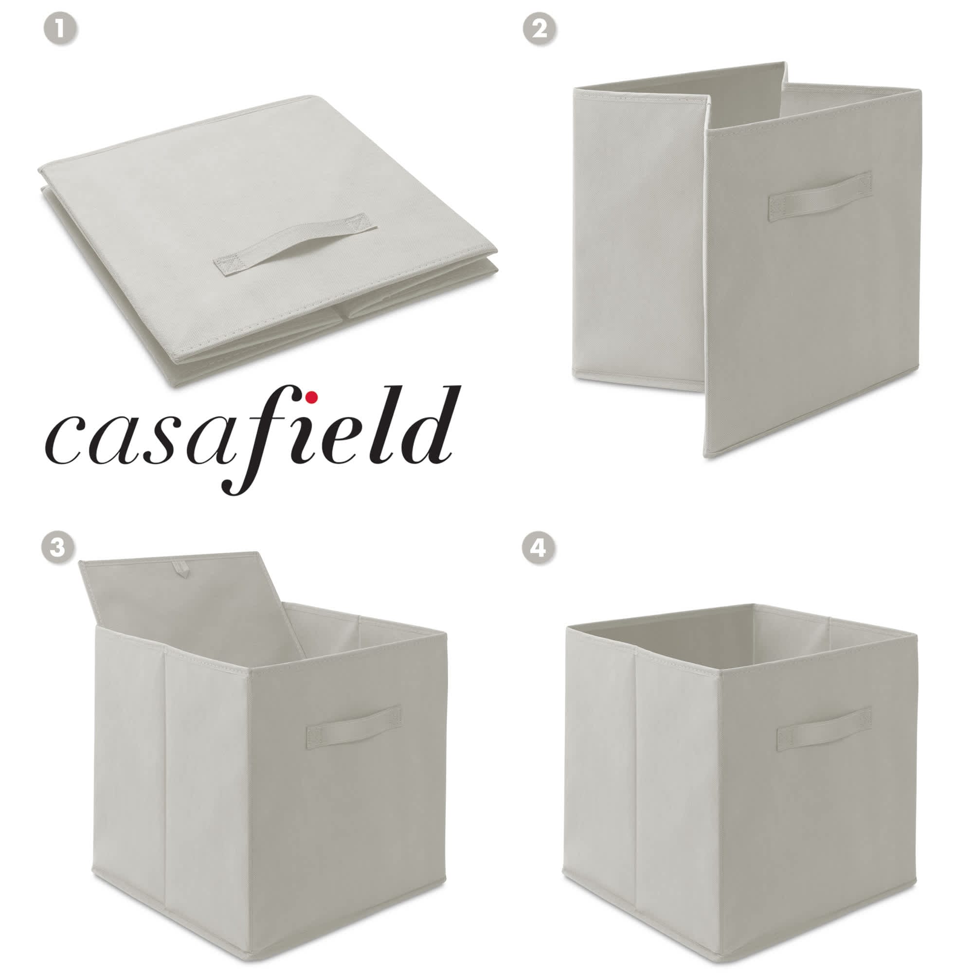 Casafield HOM-STO-13CC-LTGRY Laminate-Storage-Cubes - View #6