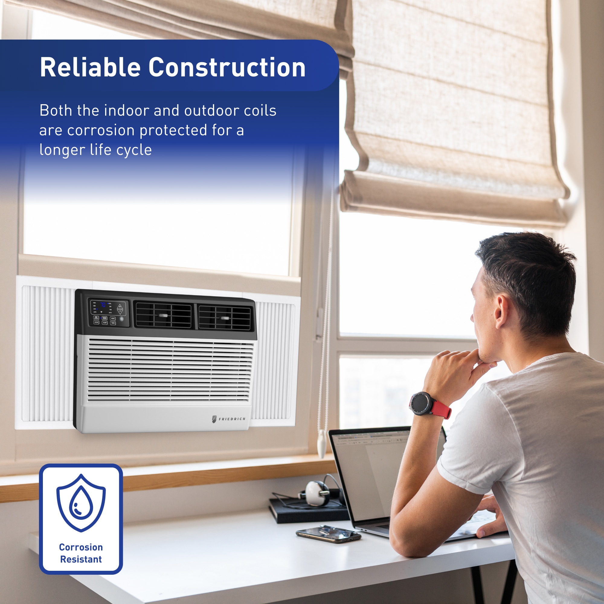 Friedrich 13000 BTU White Portable Air Conditioner with WiFi Control