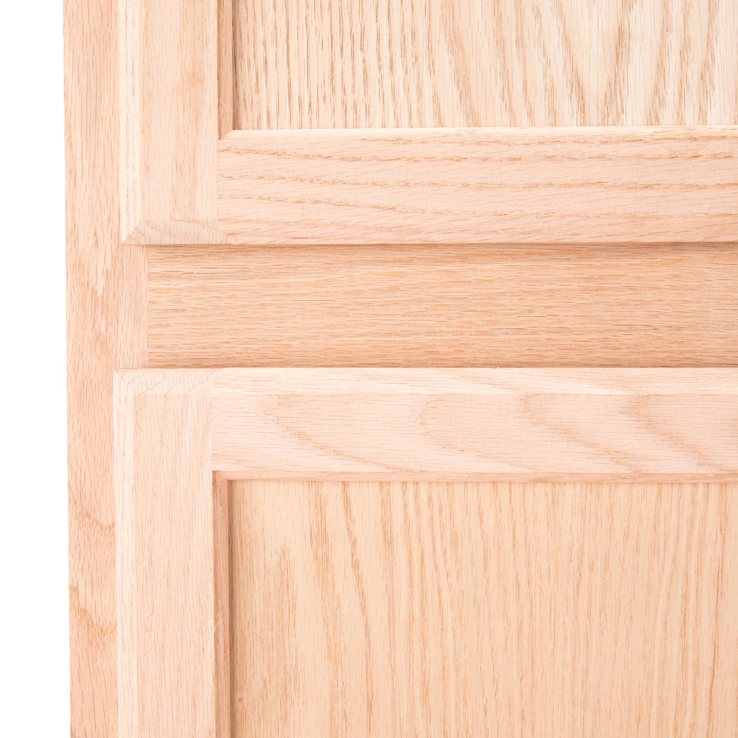 Project Source 18-in W x 84-in H x 23.75-in D Natural Unfinished Oak Pantry Fully Assembled Cabinet (Flat Panel Square Door Style)
