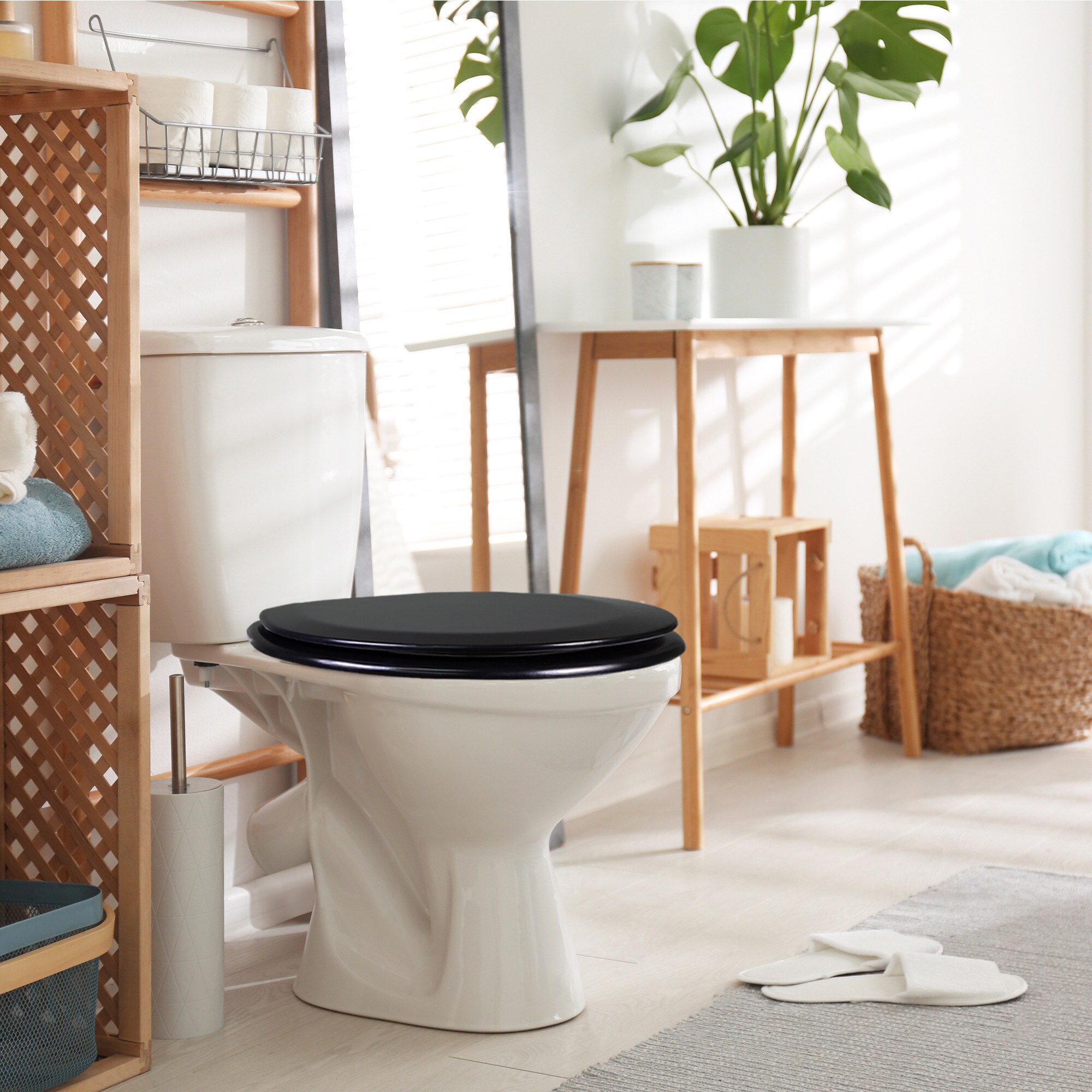 black toilet  Black toilet, Toilet and bathroom design, Black toilet seats