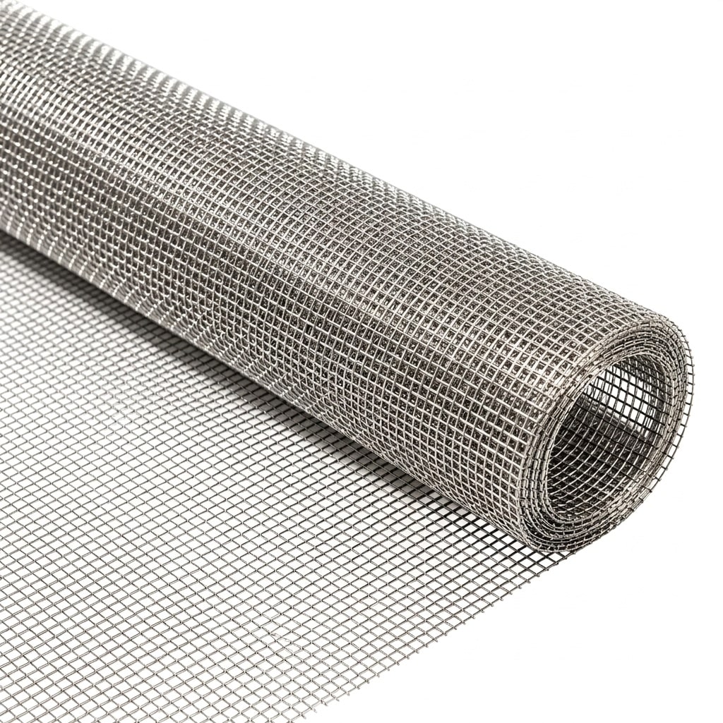 Aoibox  Stainless Steel Fine Wire Mesh Screen Fabric 30 Mesh Filter Sheet 12 x 39 Inch Roll for DIY Projects