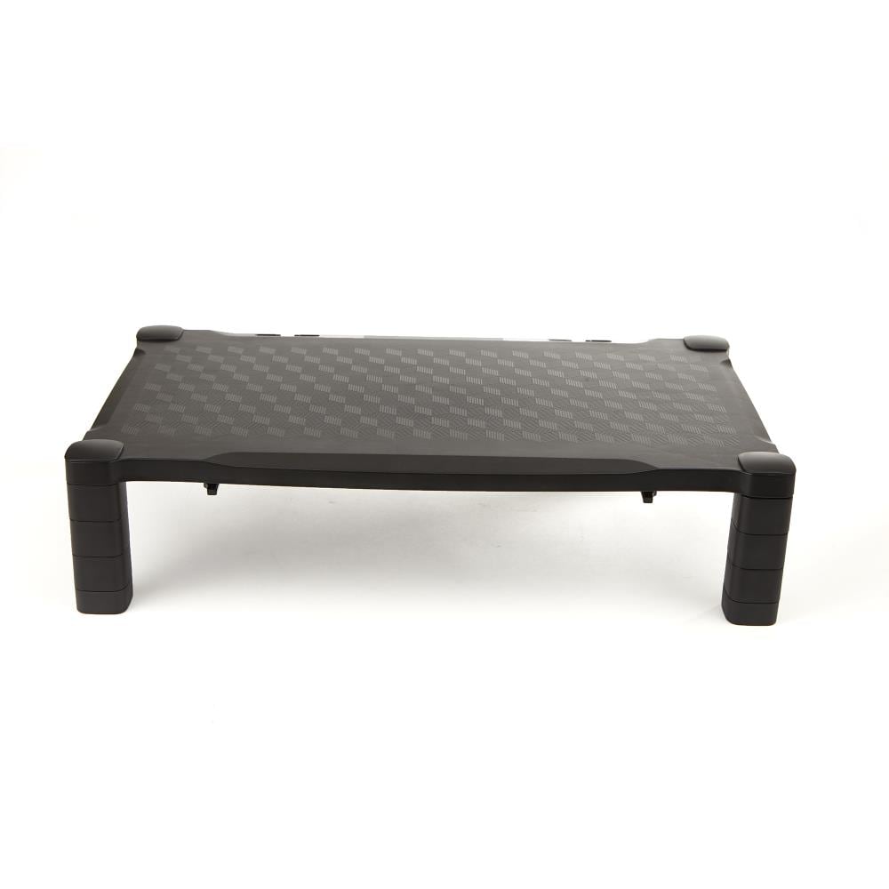 Mind Reader XLPLMONST-BLKP  Extra Wide Monitor Stand, Monitor Riser, Height Adjustable, For Computer, Laptop, Desk, Imac, Black