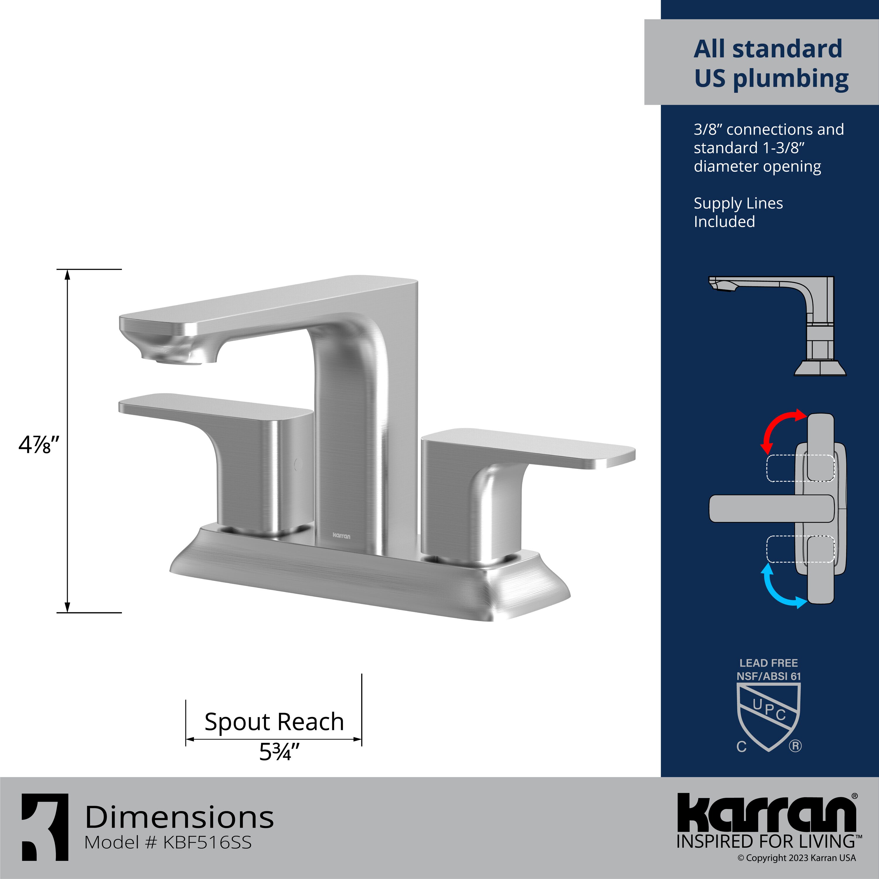 Karran KBF516SS Lavatory-Faucets - View #5
