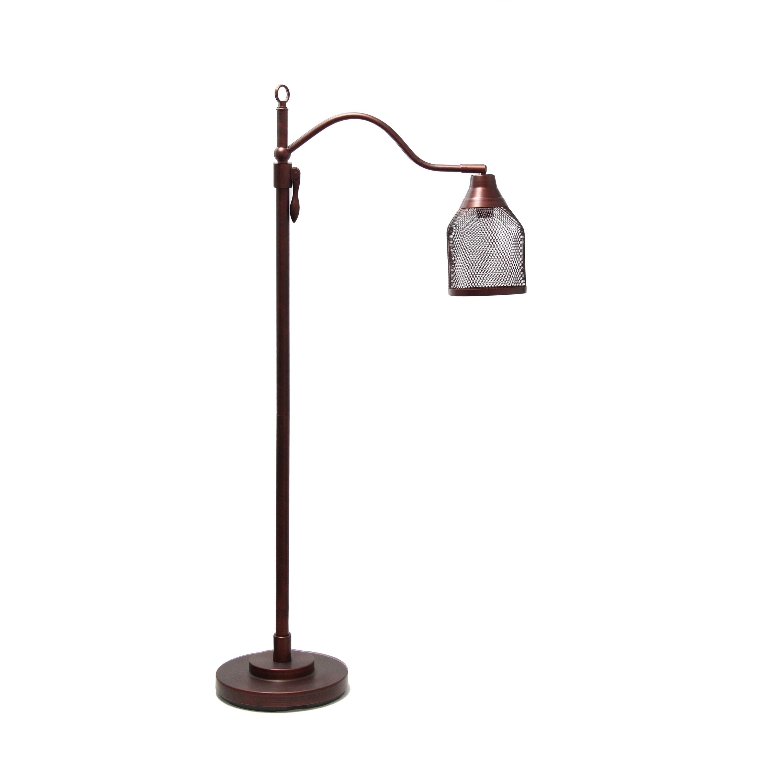 Lalia Home LHF-5020-RB Studio Loft 60-in Red Bronze Arc Floor Lamp with Metal Shade