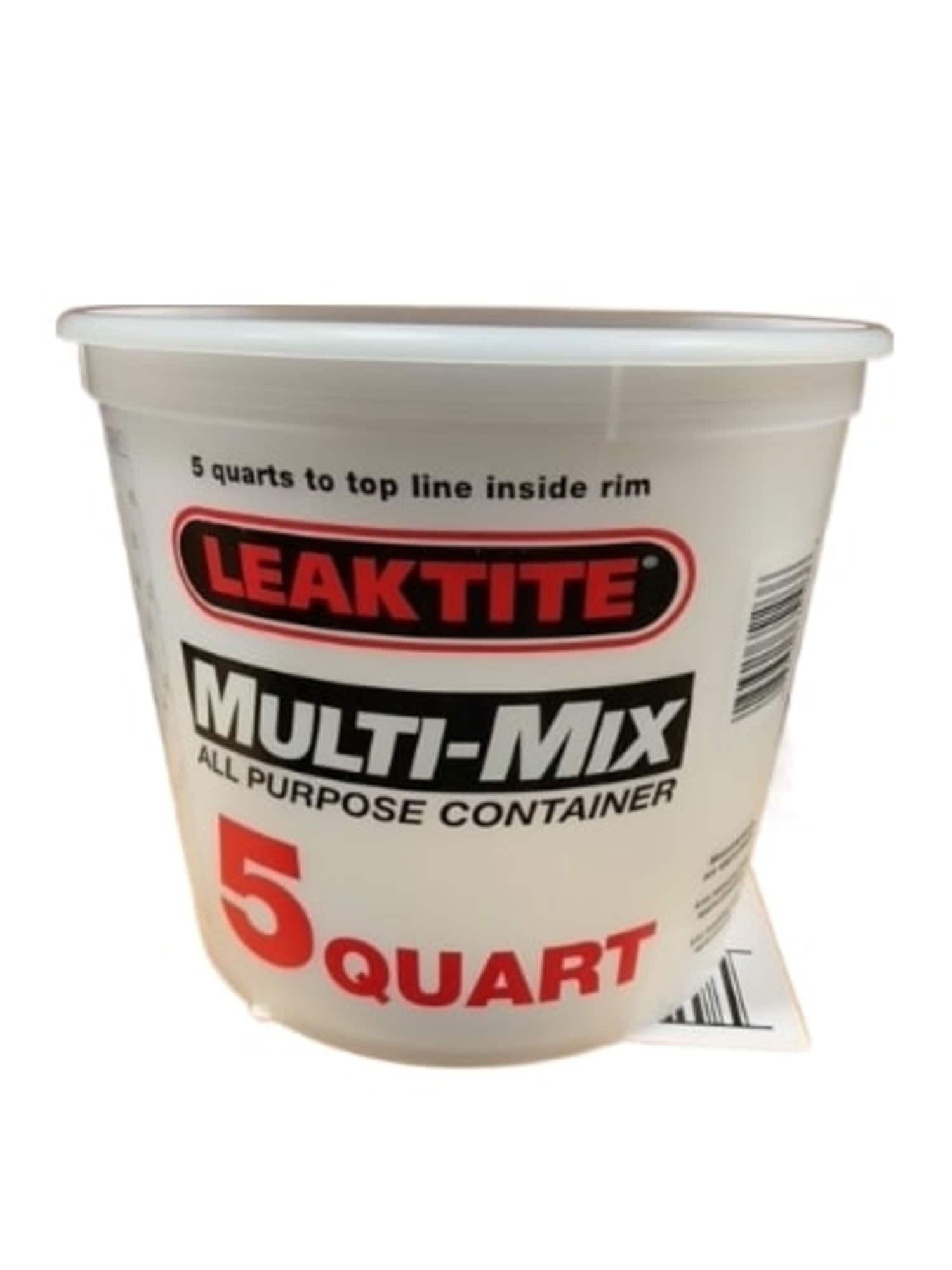 Leaktite Multi-Mix Plastic Container, 1 qt